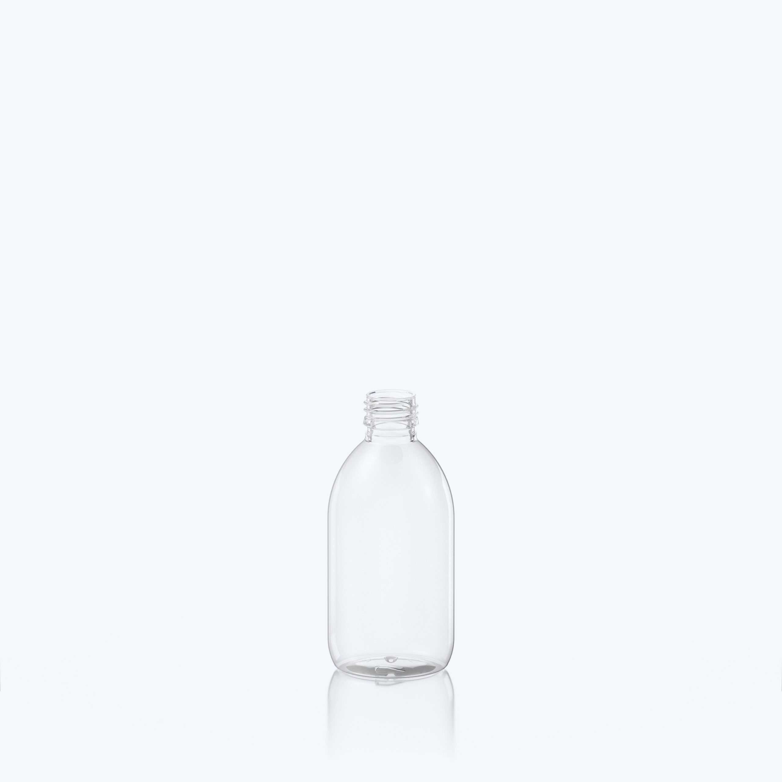300ml Syrup PET Bottle - 28ROPP - Clear