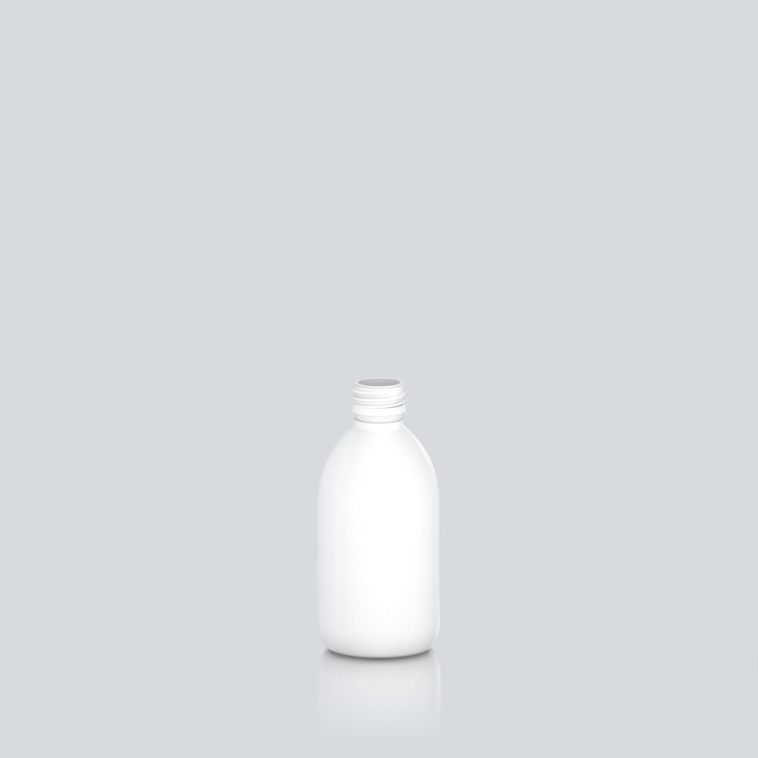 300ml Syrup PET Bottle - 28ROPP - White