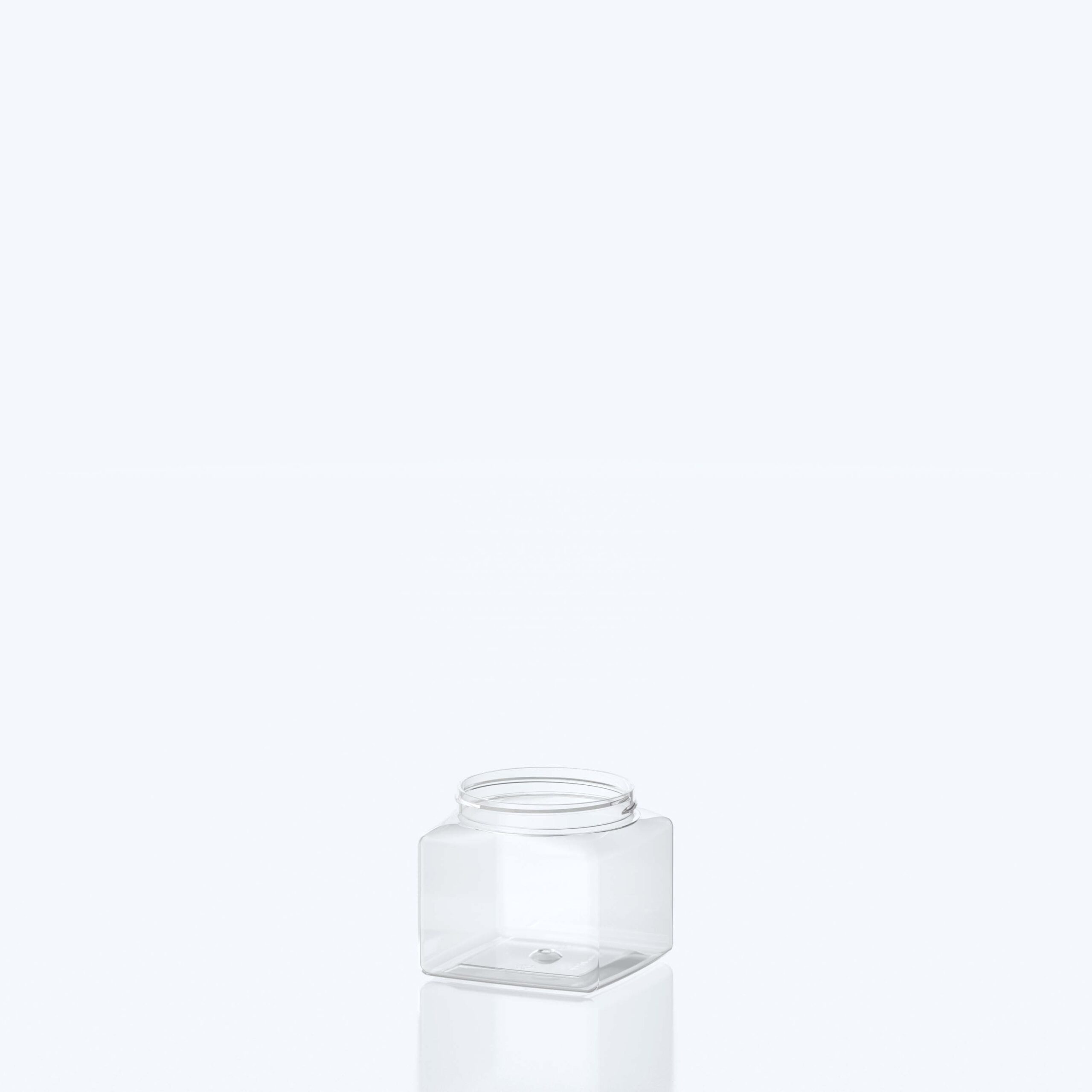 300ml PET Square Jar - 70SP400 - Clear