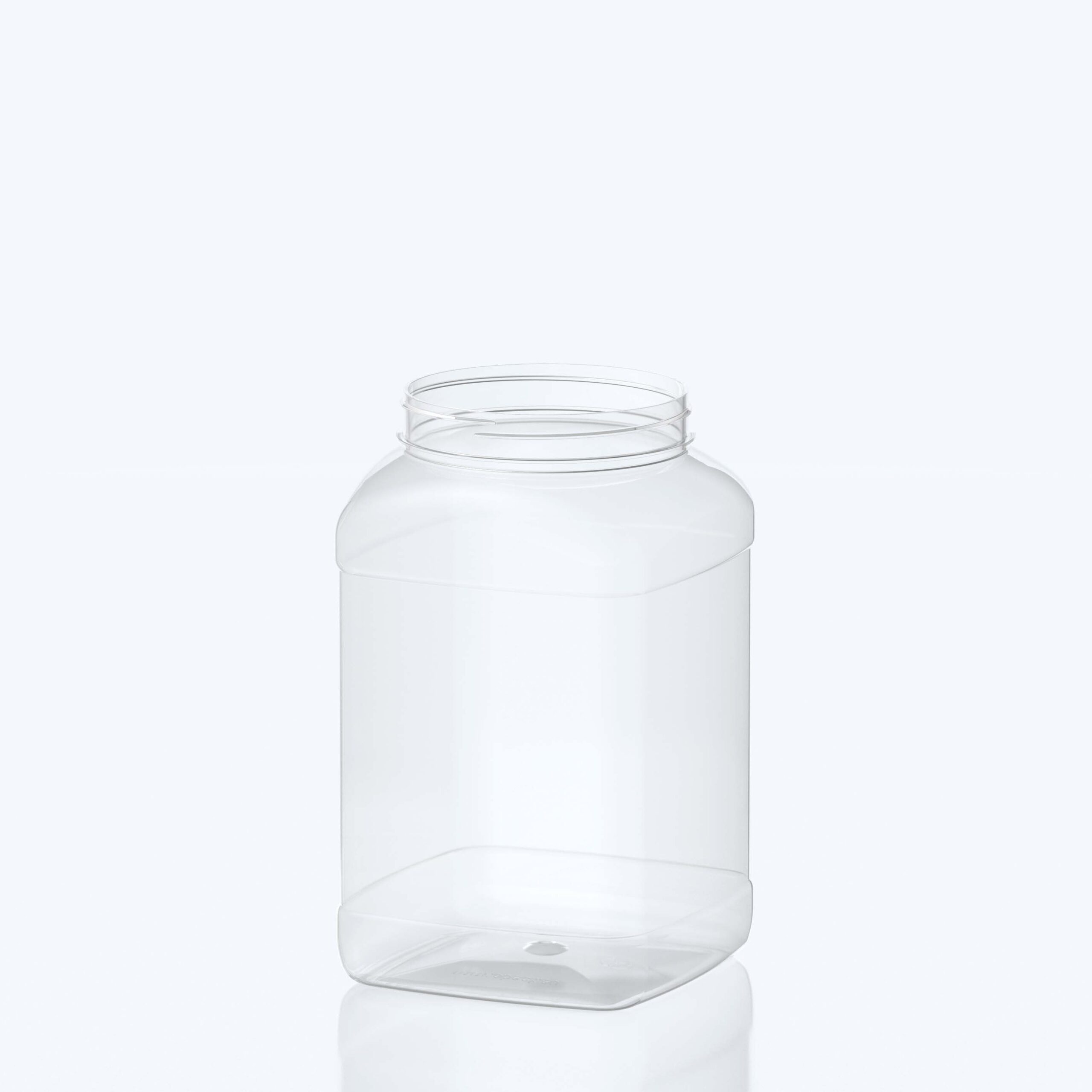 3000ml PET Square Jar - 110SP400 - Clear