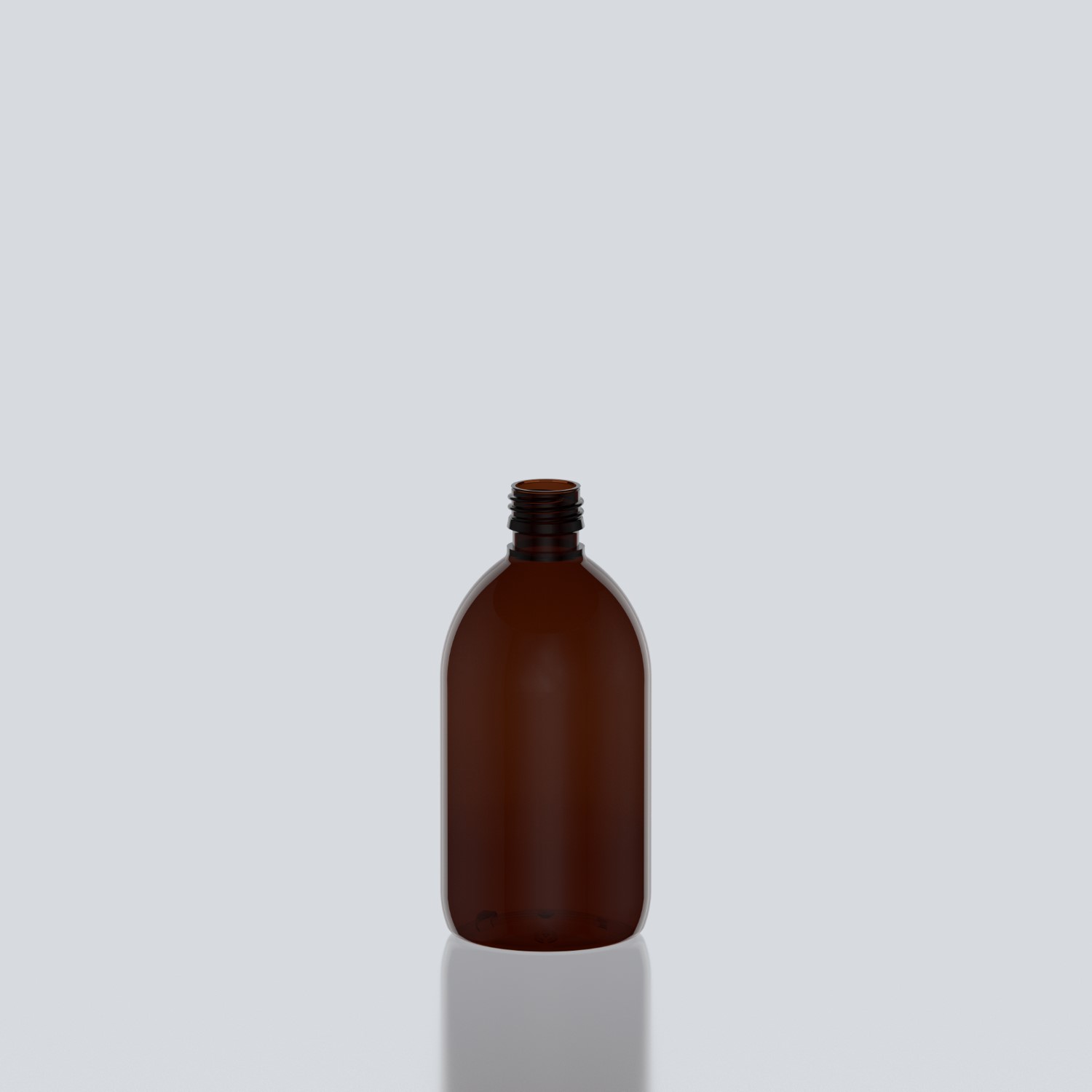 500ml Syrup PET Bottle - 28ROPP - Amber