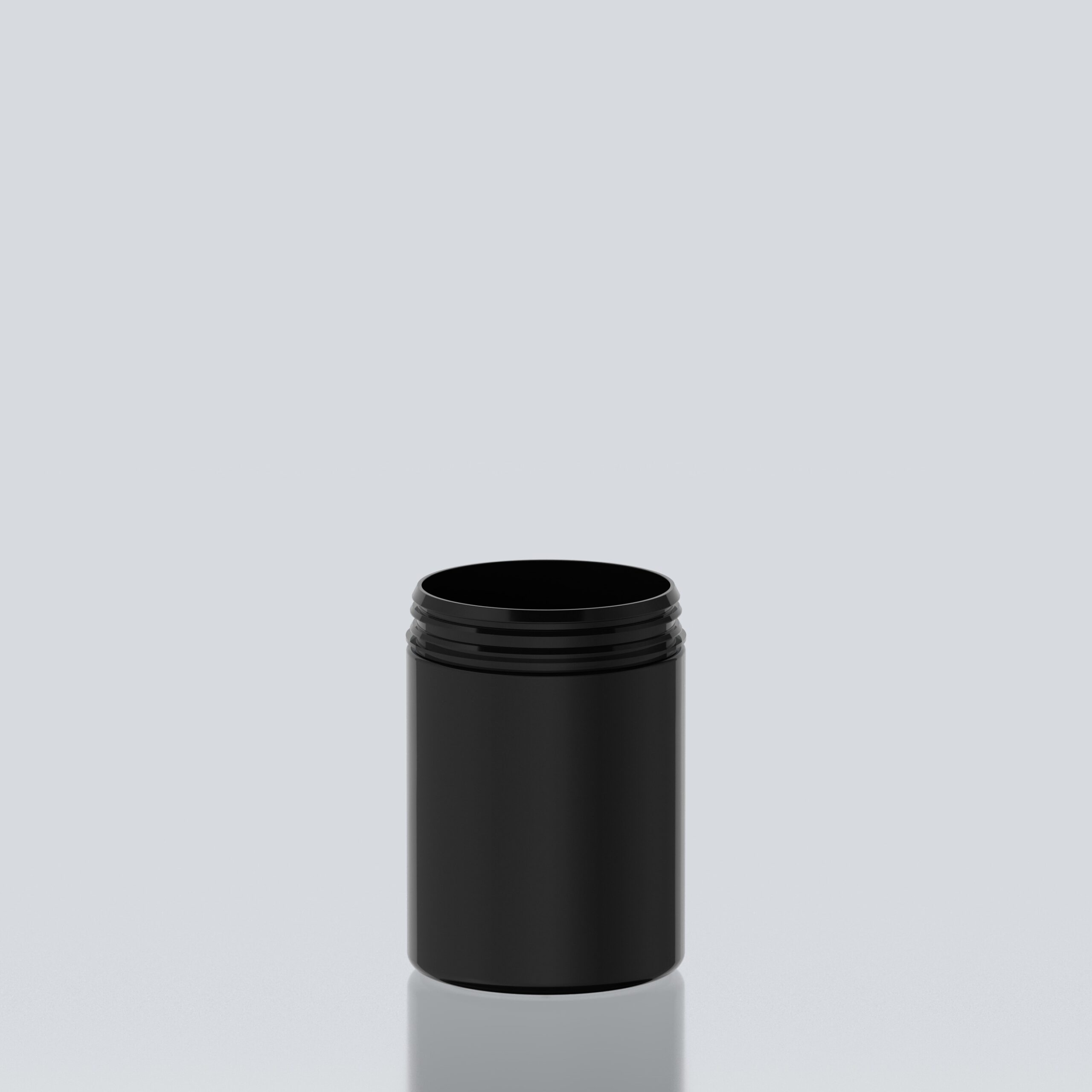 1000ml Cylindrical PET jar - 102SNAP - Black