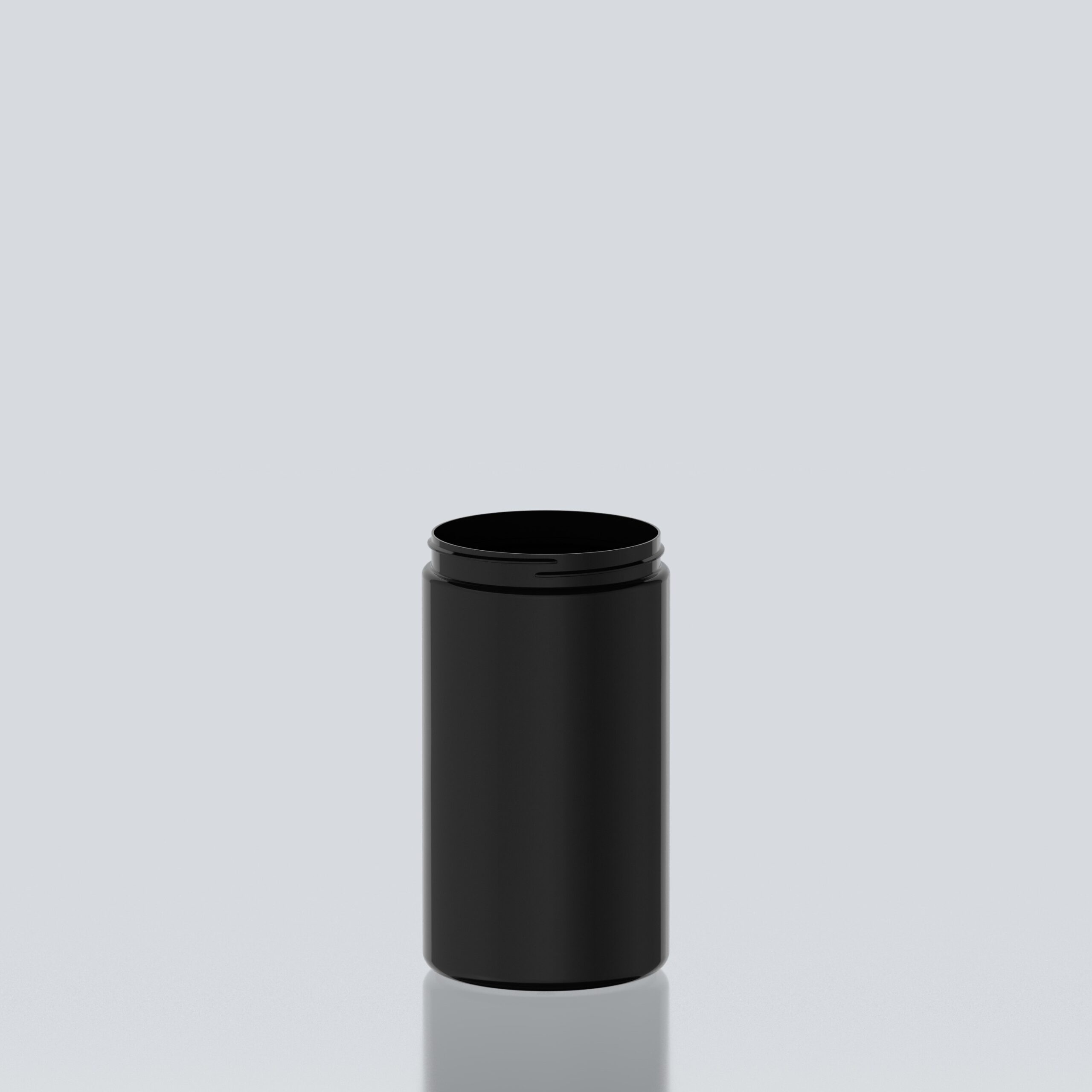 1000ml Cylindrical PET jar - 89SP400 - Black