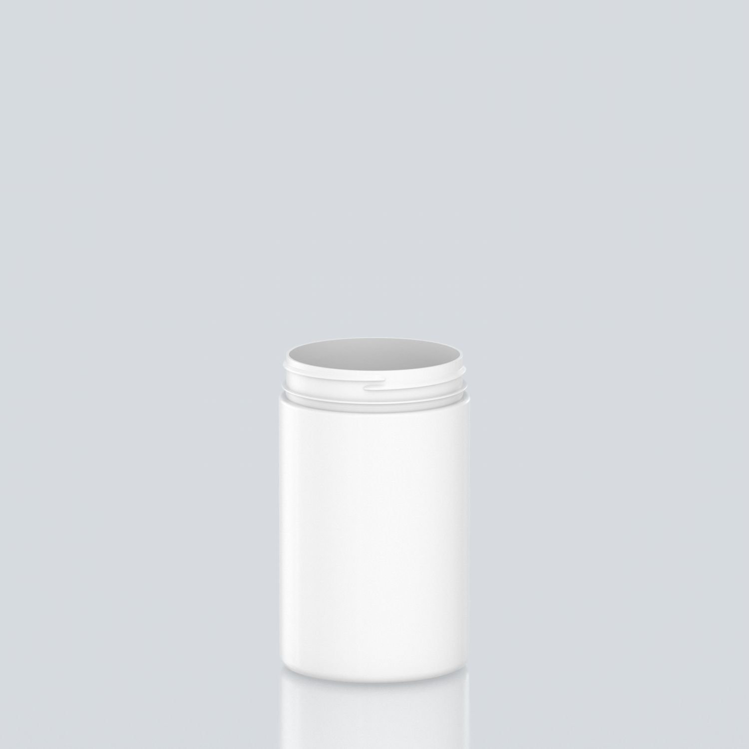 1250ml Cylindrical High Neck PET Jar - 100SP400 high - White