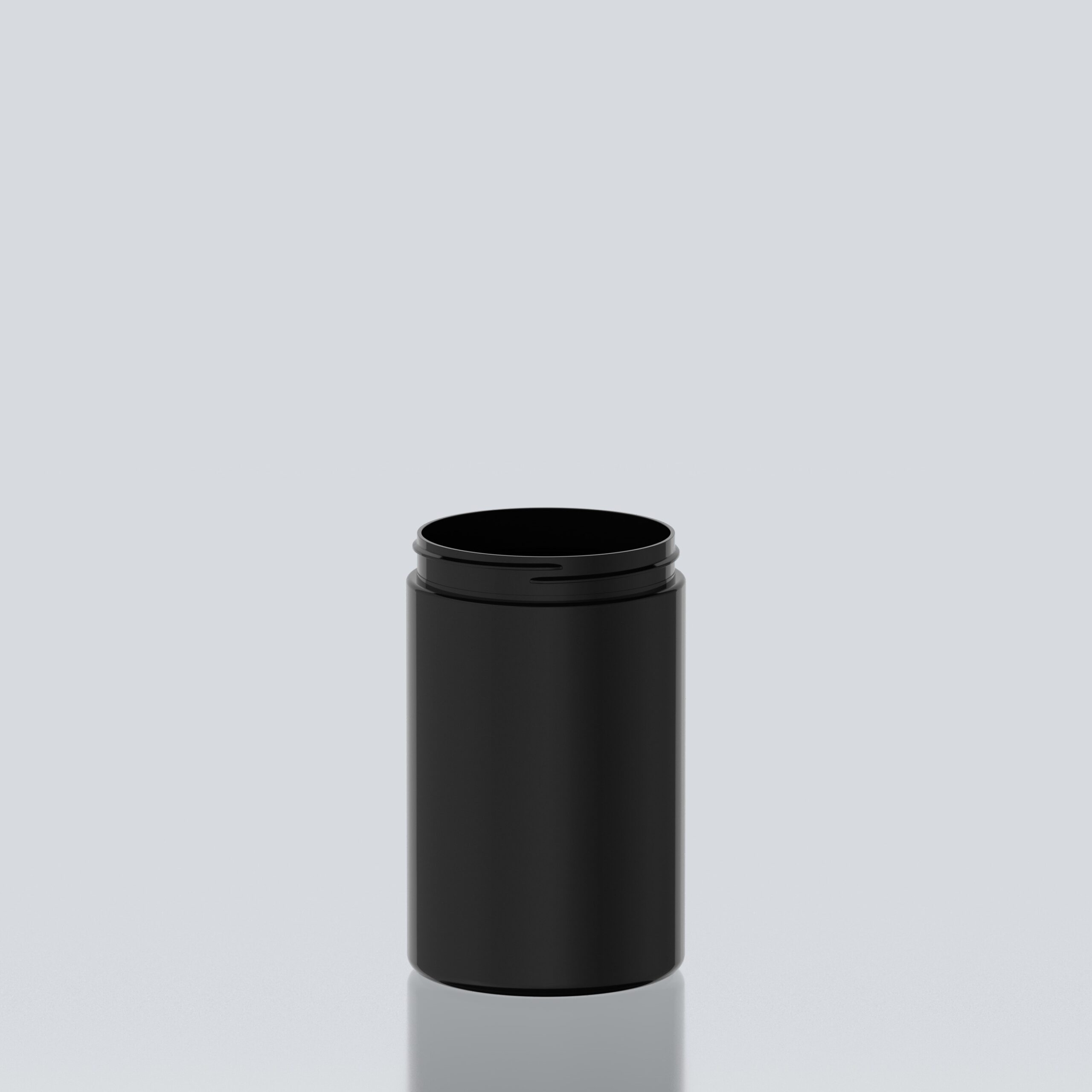 1250ml Cylindrical PET Jar - 100SP400 - Black