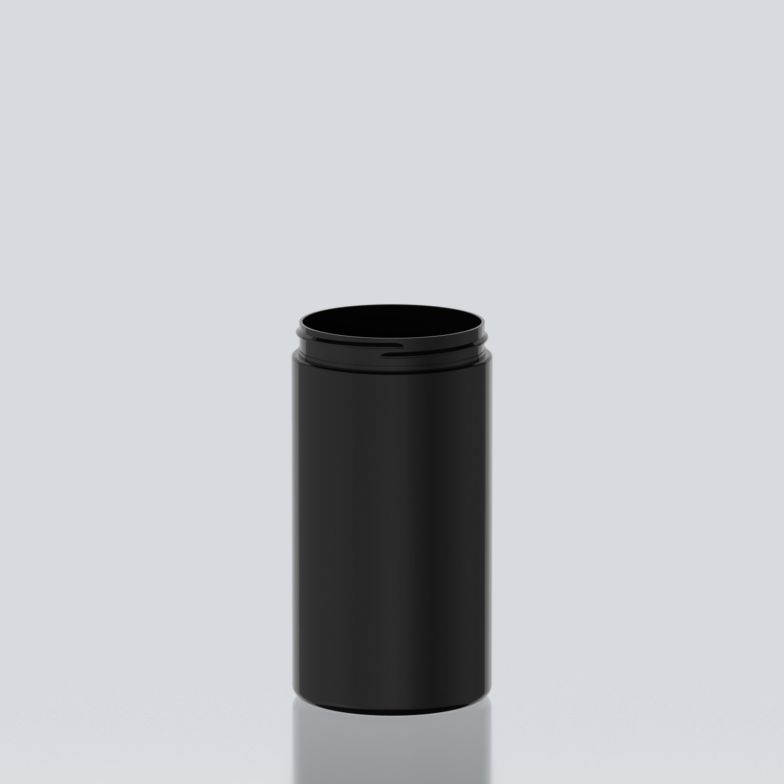 1500ml Cylindrical PET Jar - 100SP400 - Black
