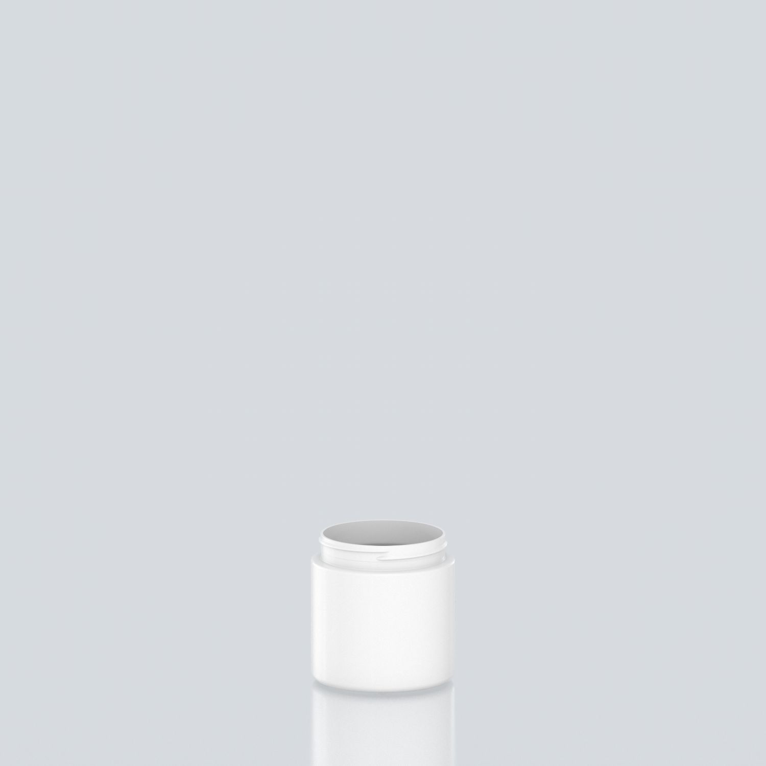 250ml Cylindrical Child-resistant PET Jar - 70SP400 CRC - White