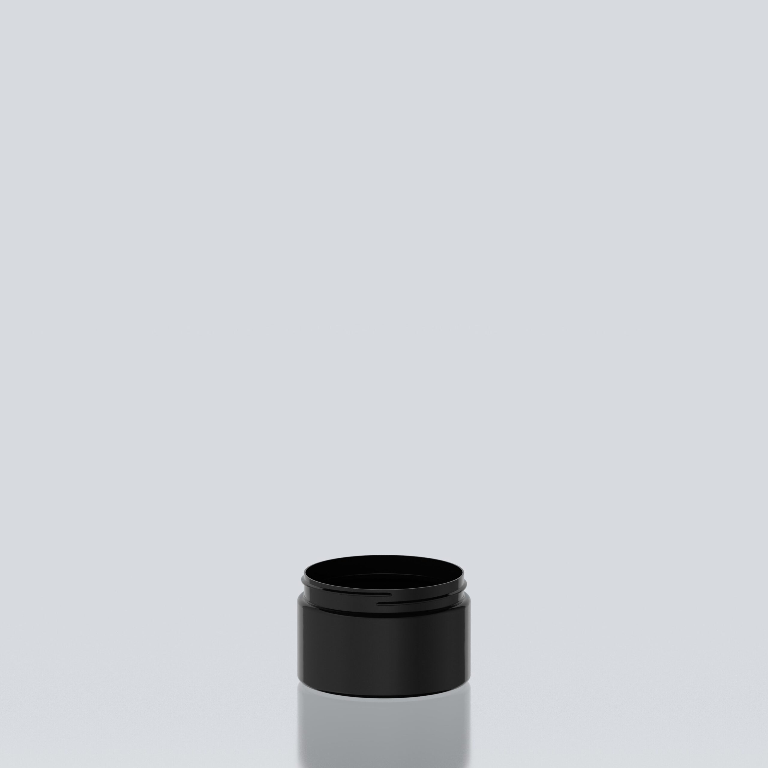 250ml Cylindrical PET Jar - 89SP400 - Black