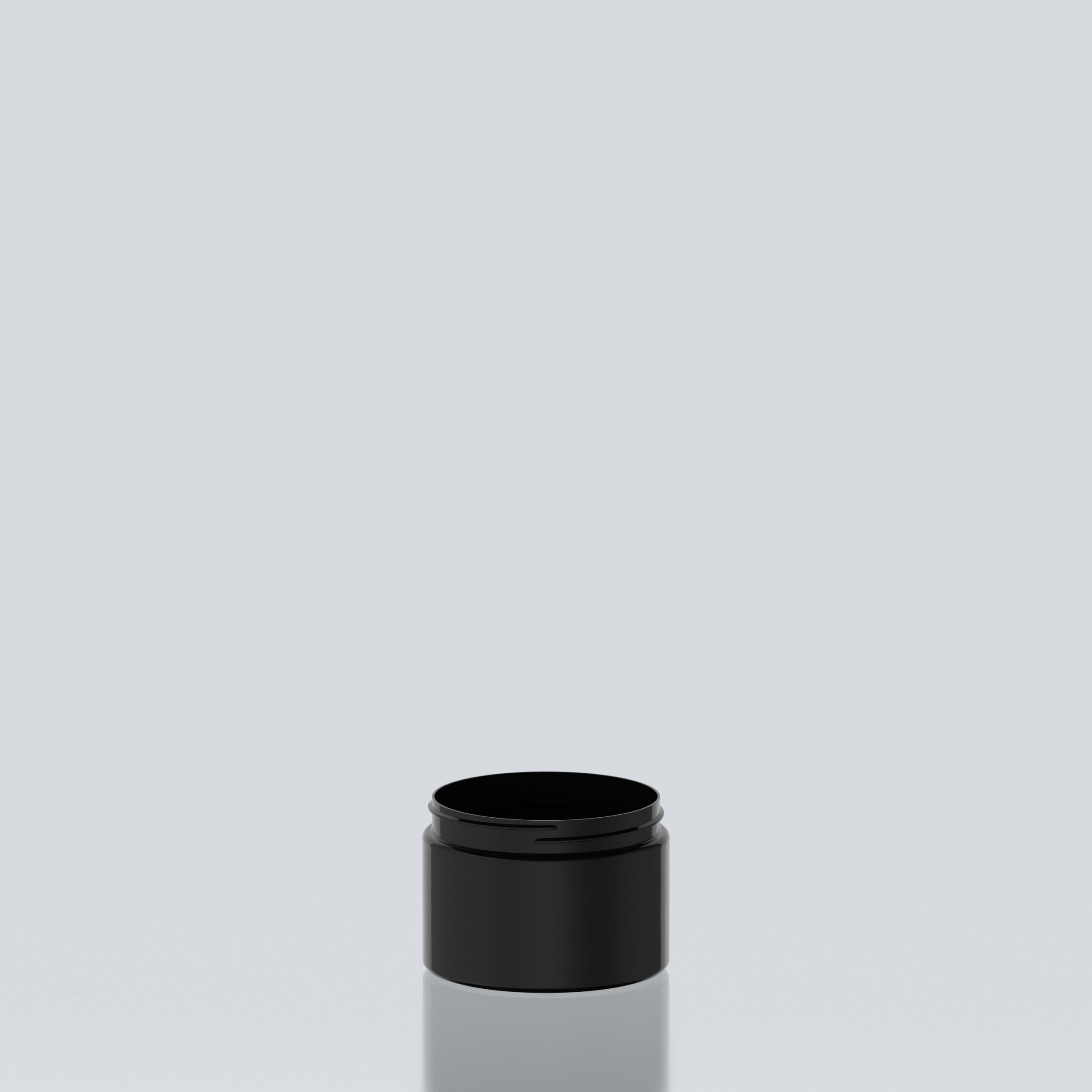 300ml Cylindrical PET Jar - 89SP400 - Black