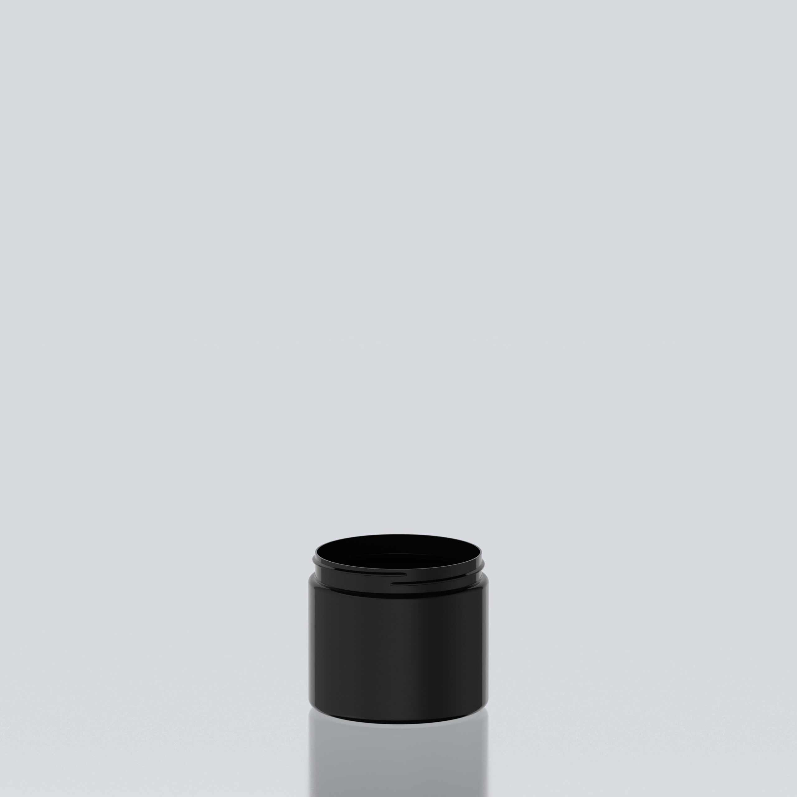 400ml Cylindrical PET jar - 89SP400 - Black