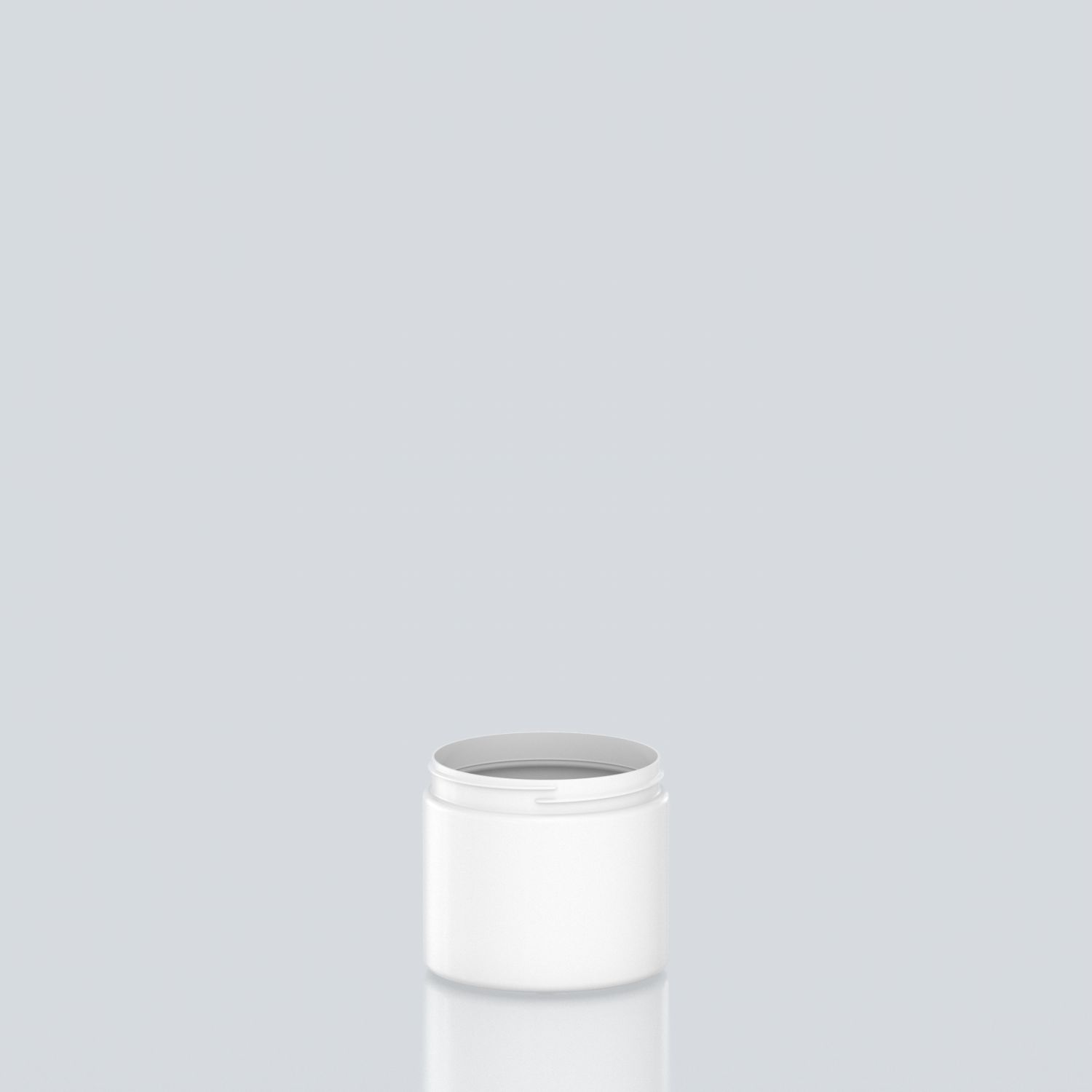 400ml Cylindrical PET jar - 89SP400 - White 