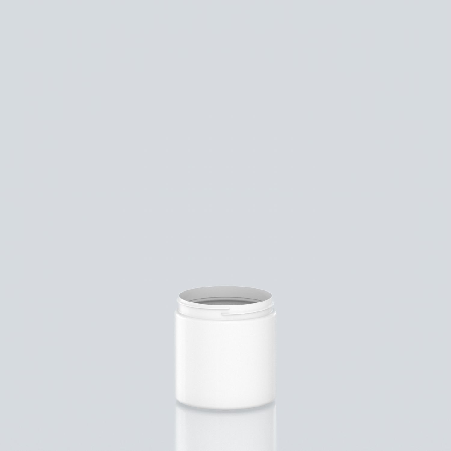 500ml Cylindrical PET Jar - 89SP400 - White