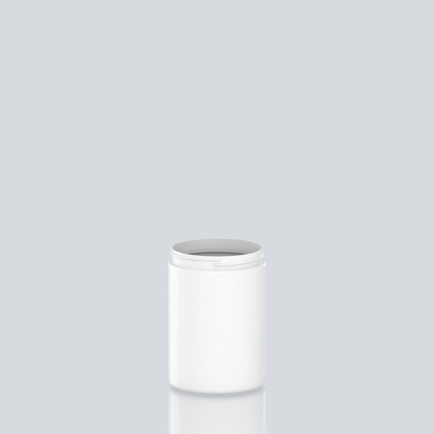 750ml Cylindrical PET Jar - 89SP400 - White