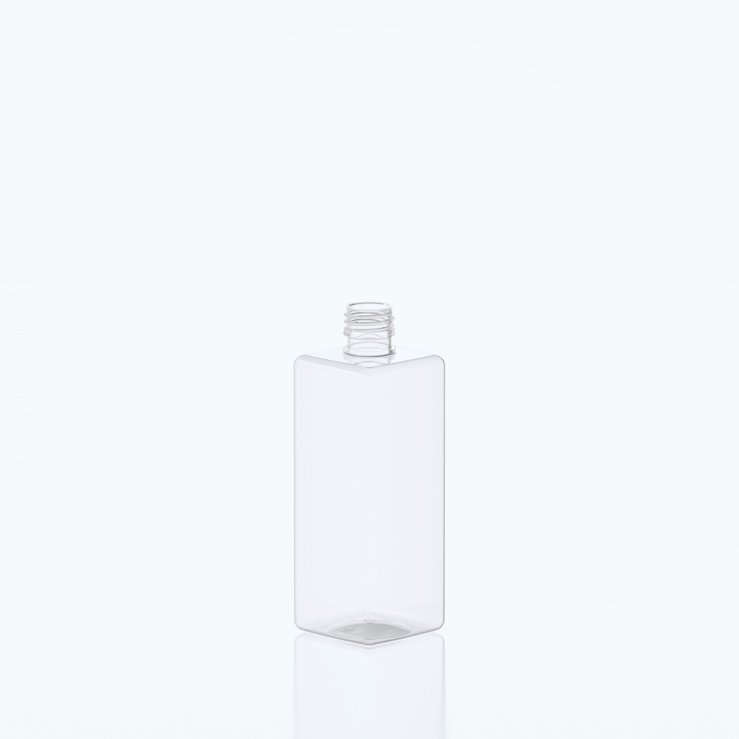 500ml Square PET Bottle - 28ROPP - Clear