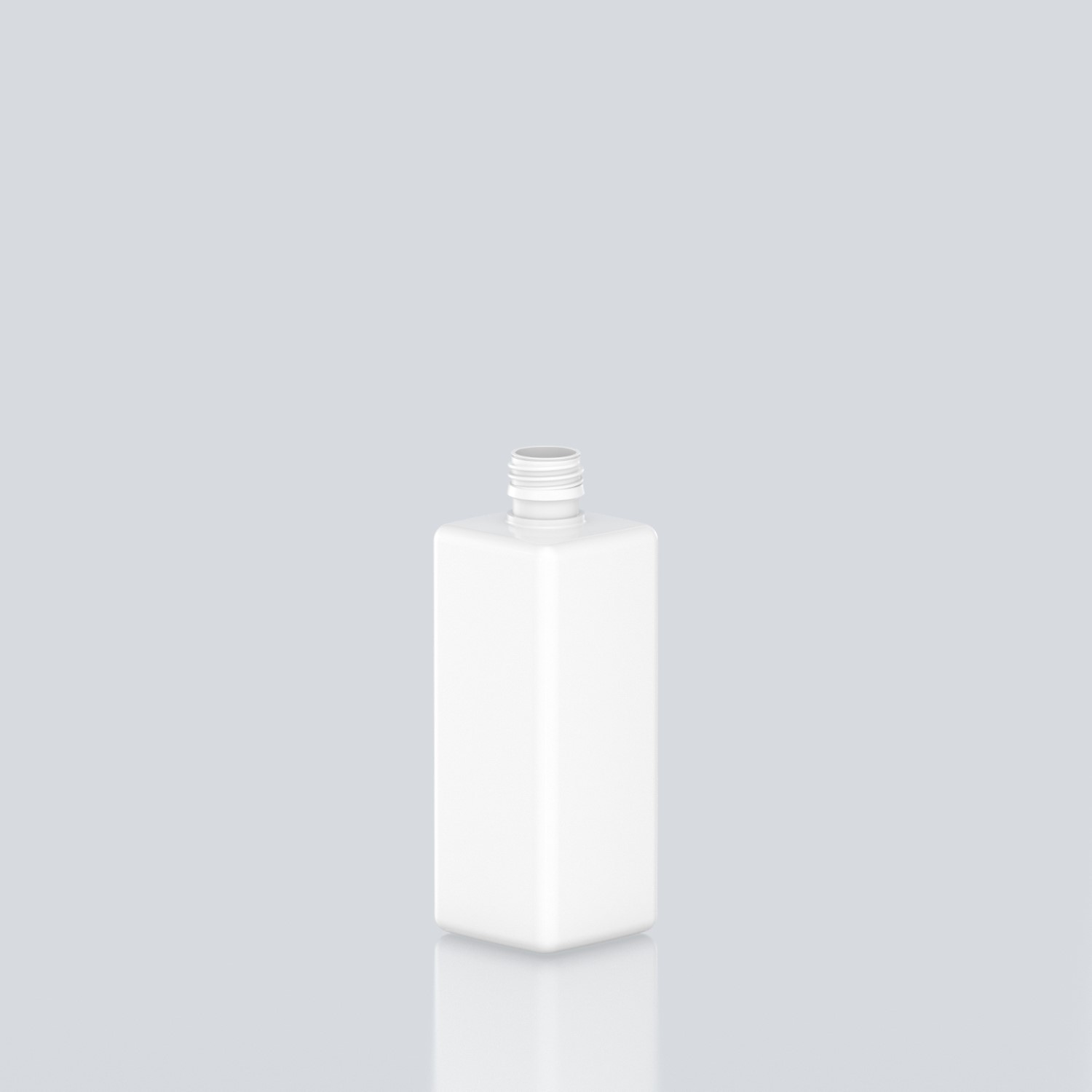 500ml Square PET Bottle - 28ROPP - White