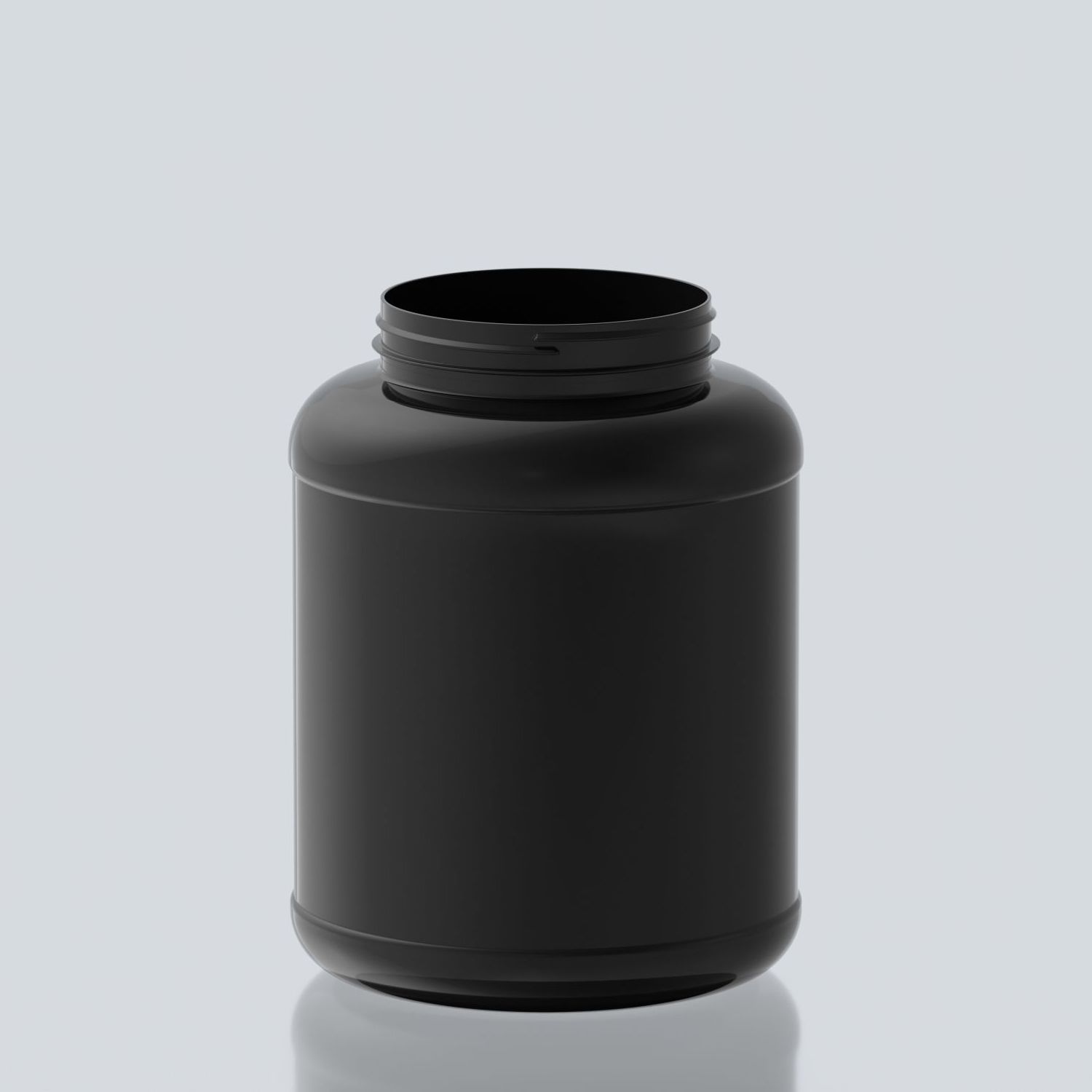 6000ml Jumbo PET Jar - 127Special - Black
