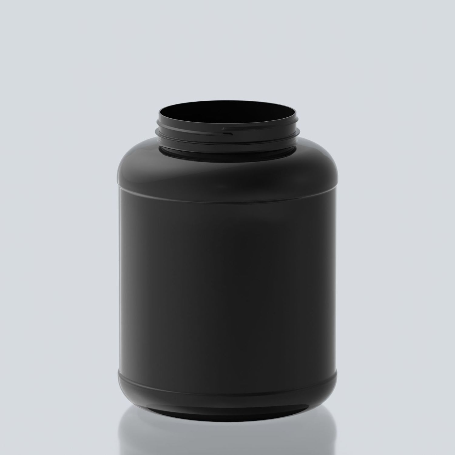 7000ml Jumbo PET Jar - 127Special - Black