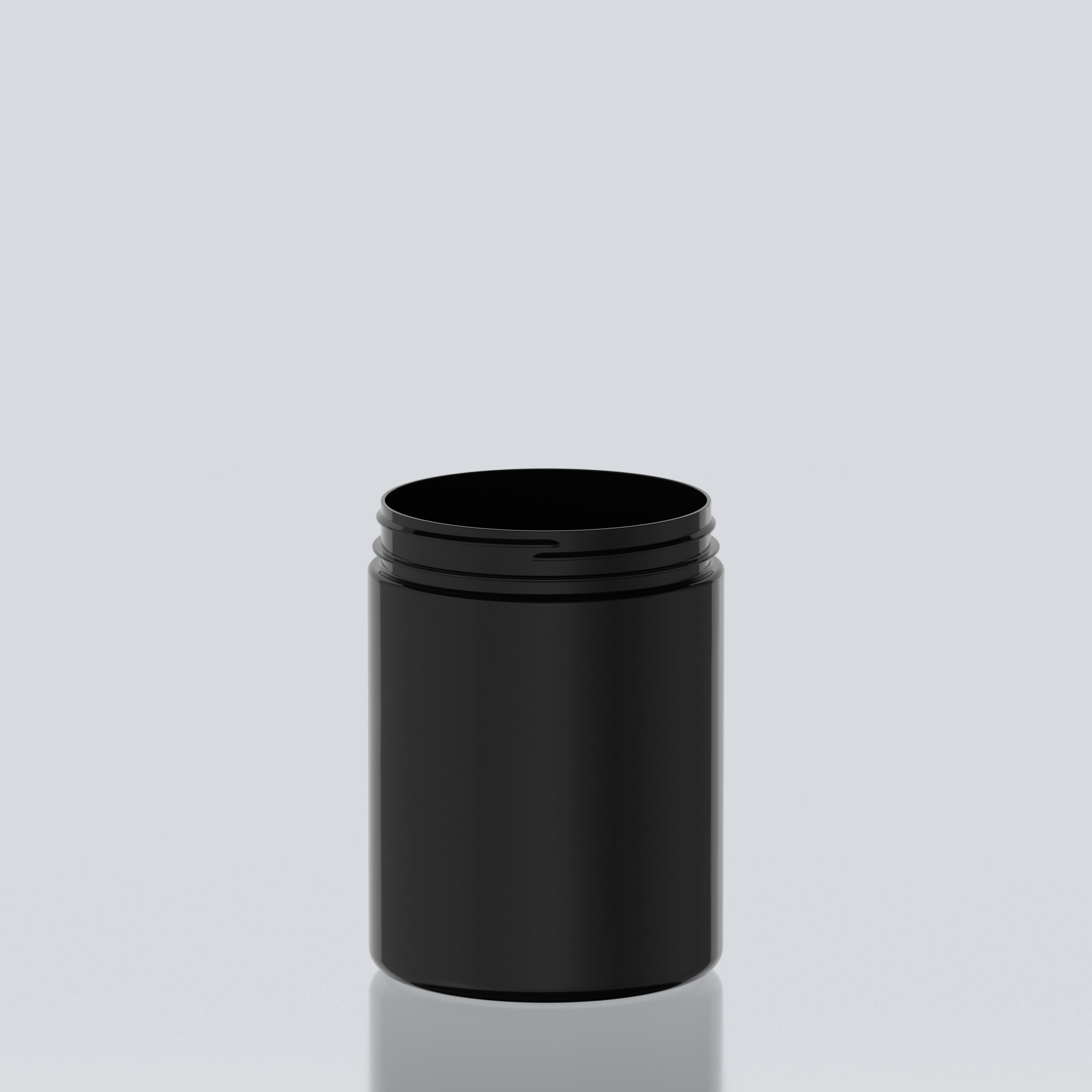 2000ml XXL Cylindrical PET Jar - 127Special - Black