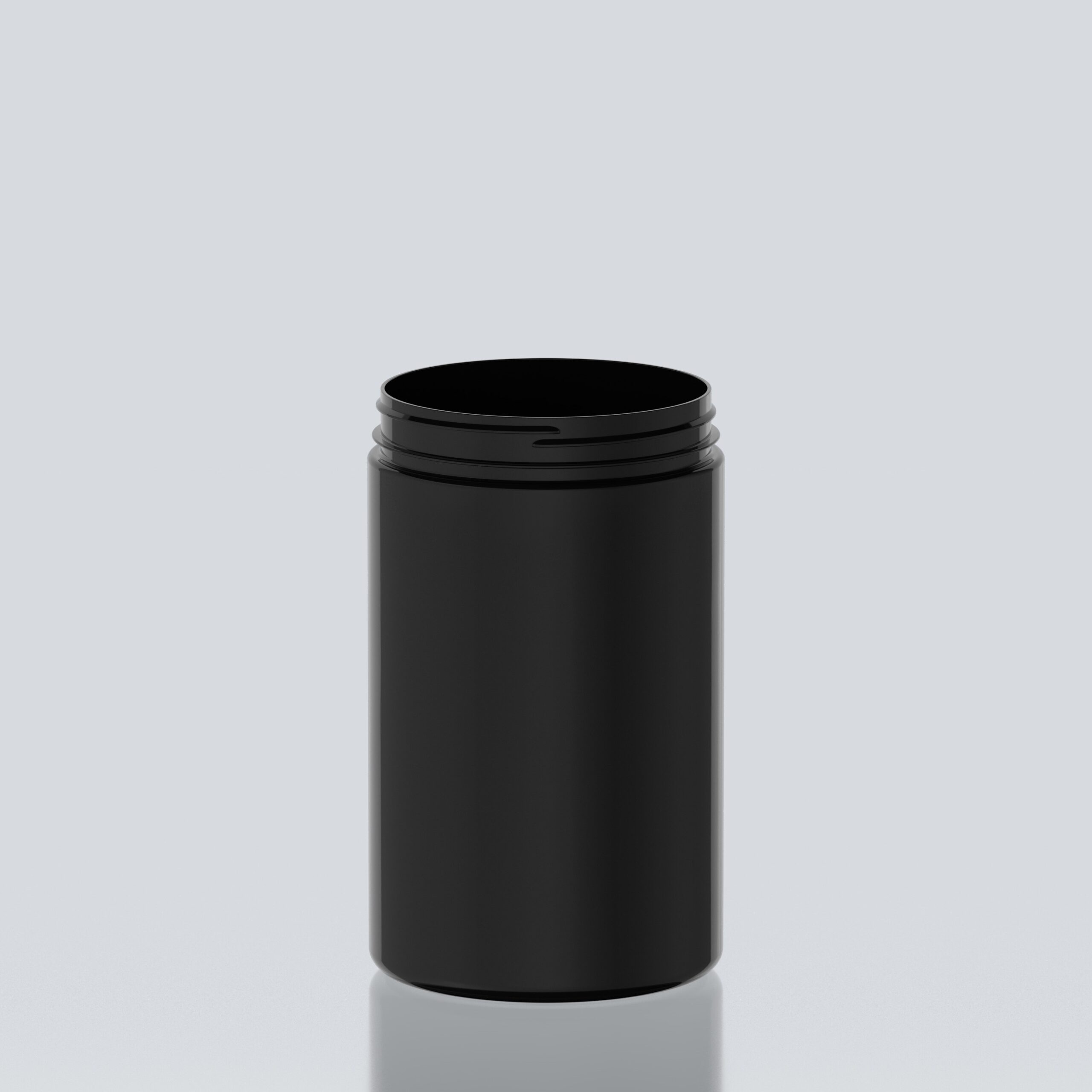 2600ml XXL Cylindrical PET Jar - 127Special - Black