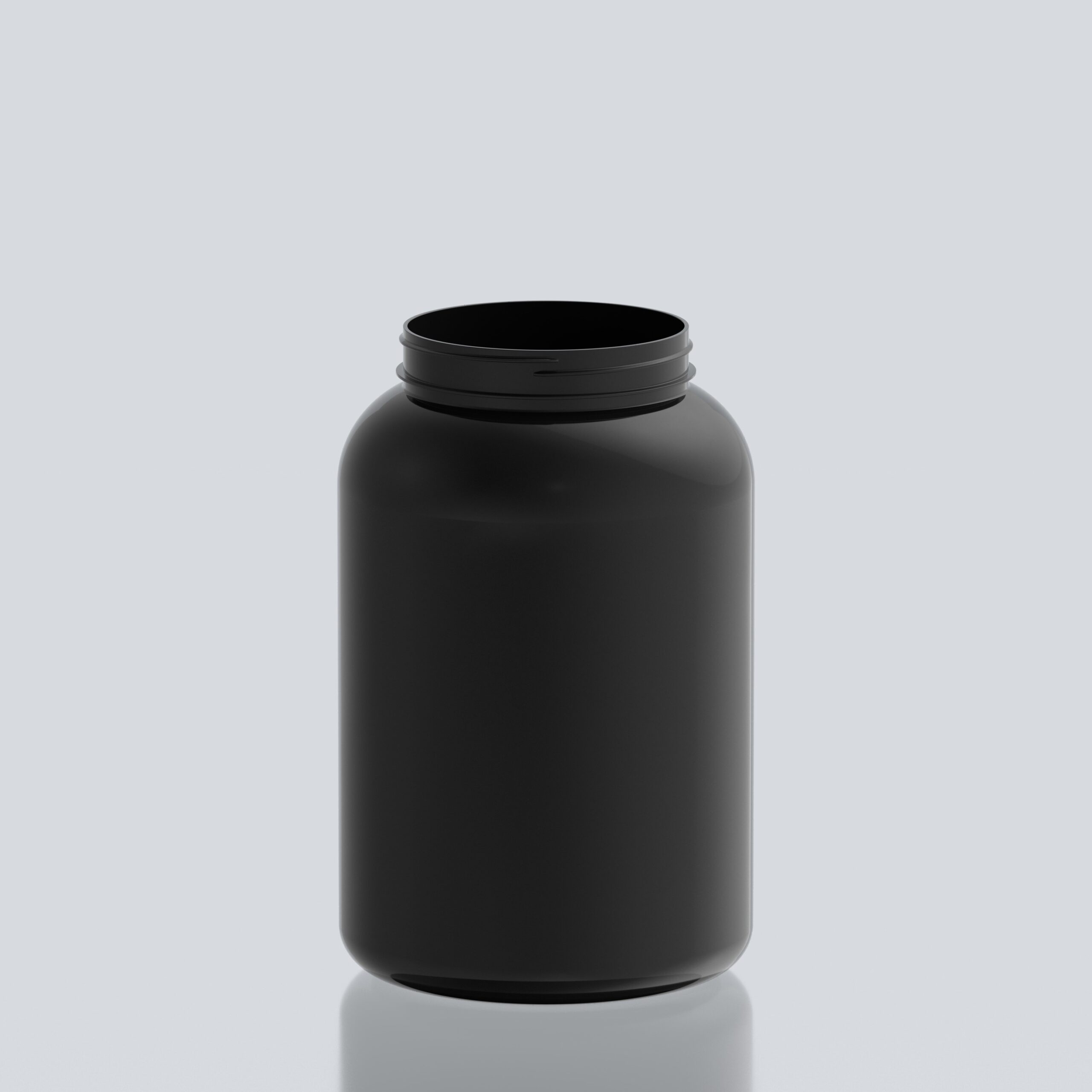 4000ml PET Bull Jar - 110SP400 - Black
