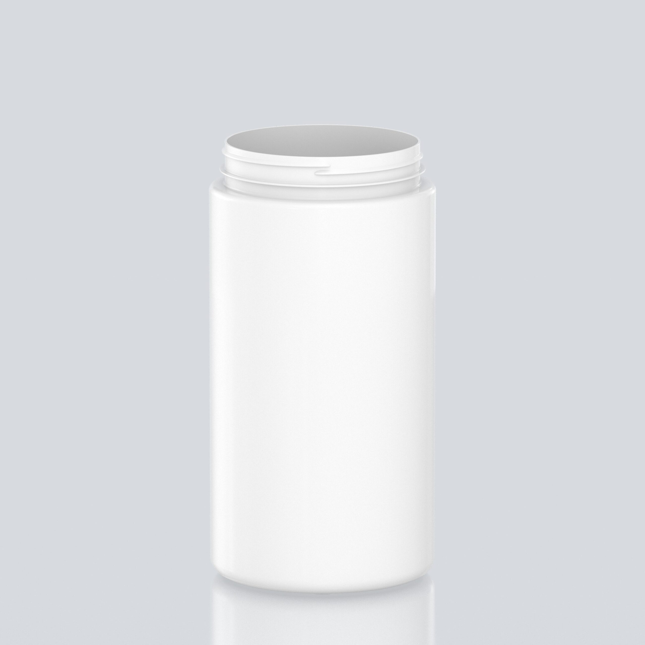 4000ml XXL Cylindrical PET Jar  - 127Special - White