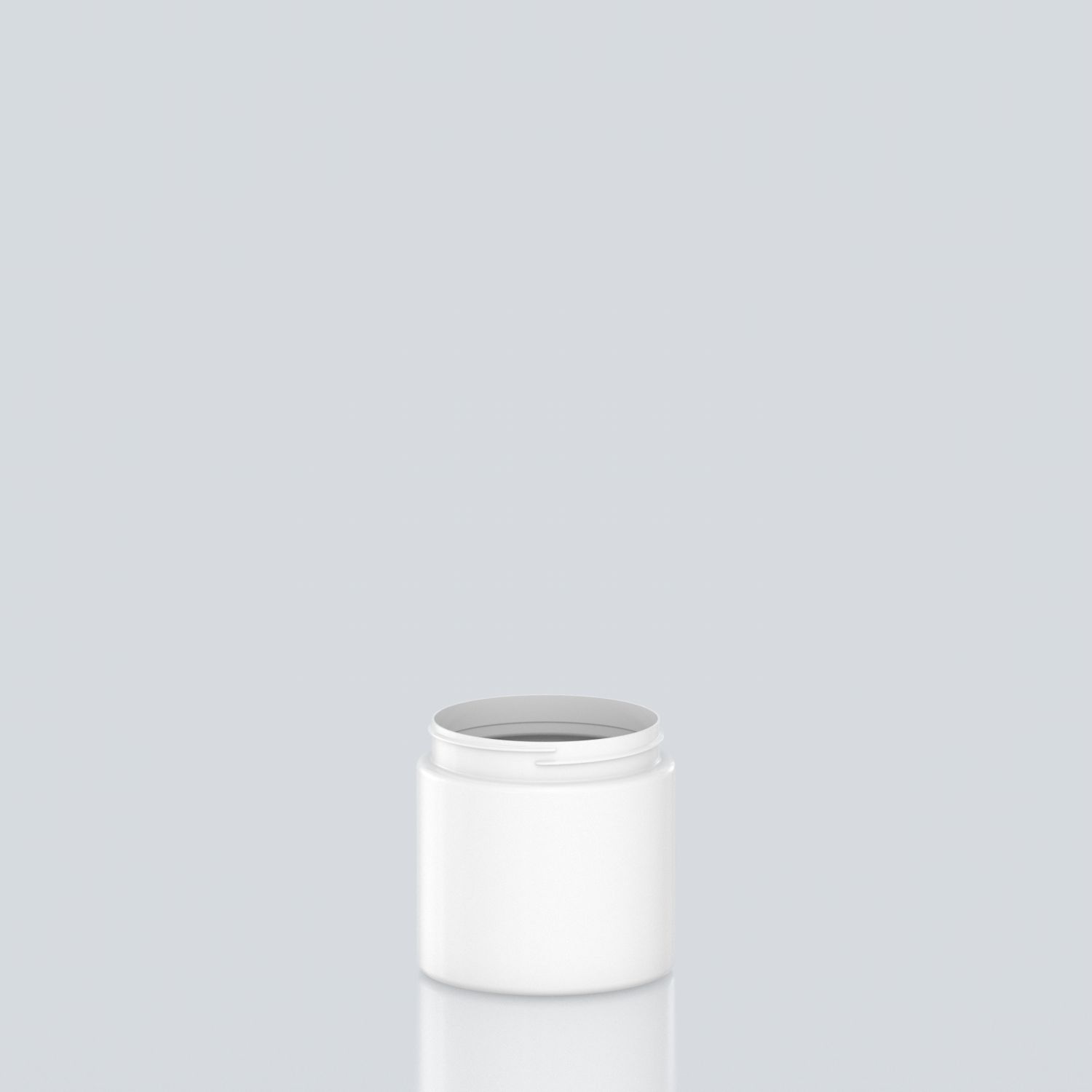 500ml Cylindrical child-resistant PET jar - 89SP400 CRC - White