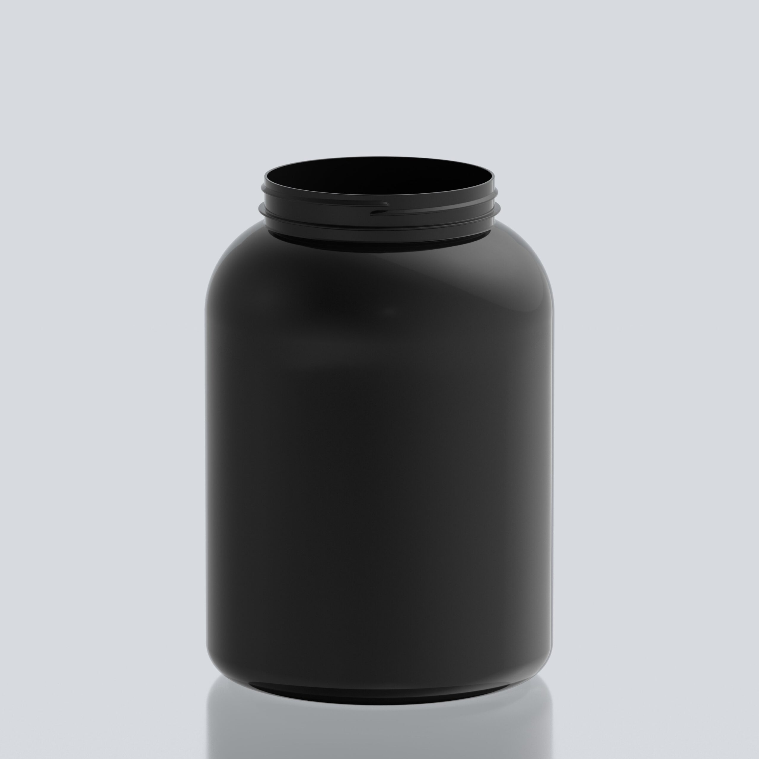 6000ml PET Bull jar - 127Special - Black
