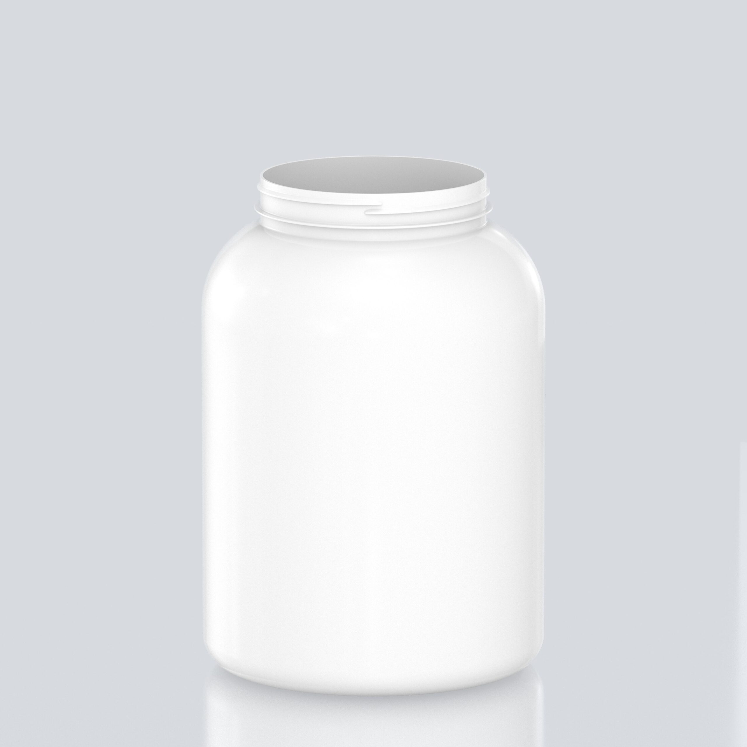 6000ml PET Bull jar - 127Special - White 