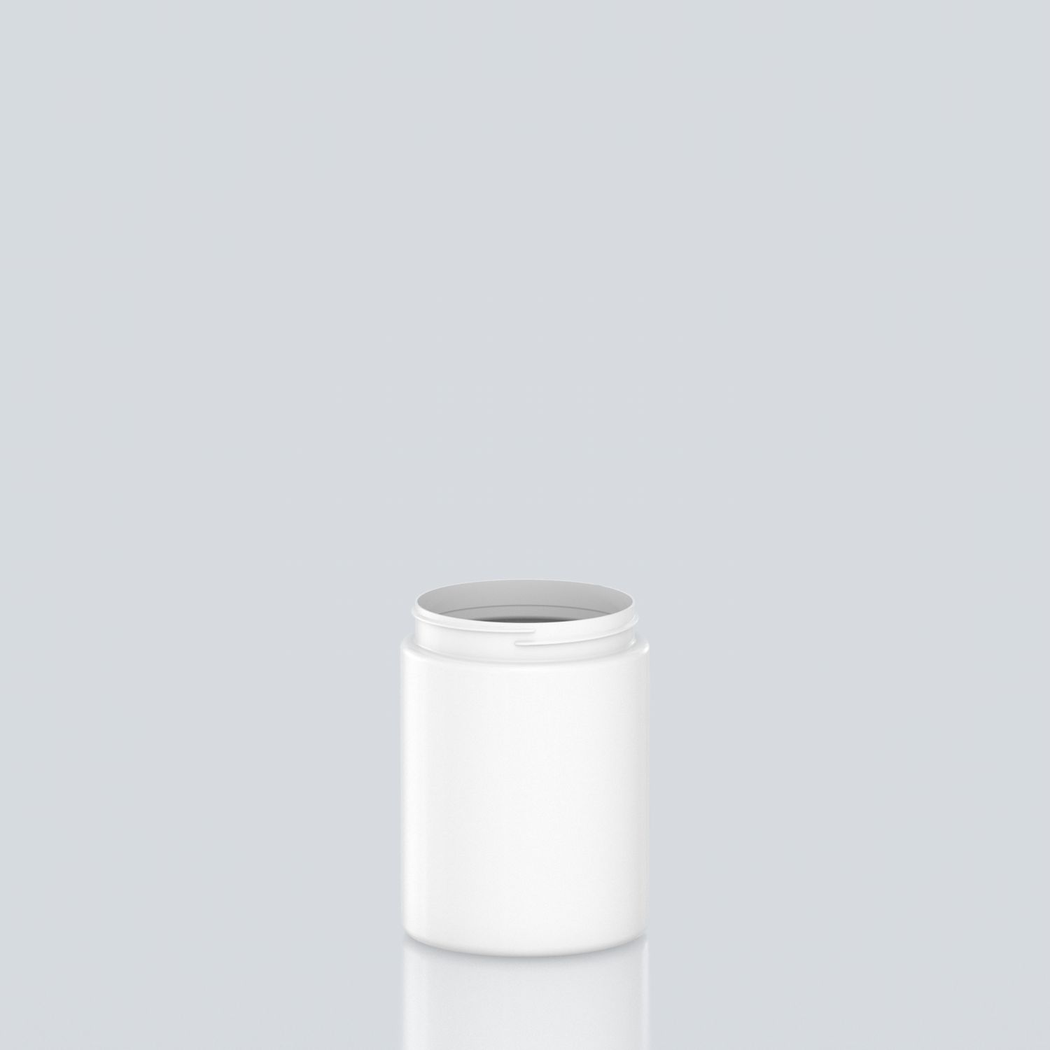 750ml Cylindrical Child-resistant PET Jar - 89SP400 CRC - White