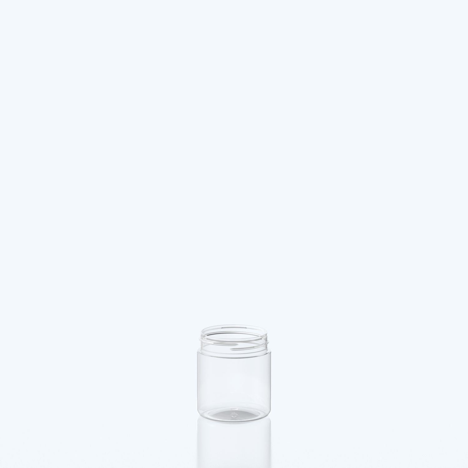 200ml Straight Cylindrical PET Jar 63SP400 - 63SP400 - Clear