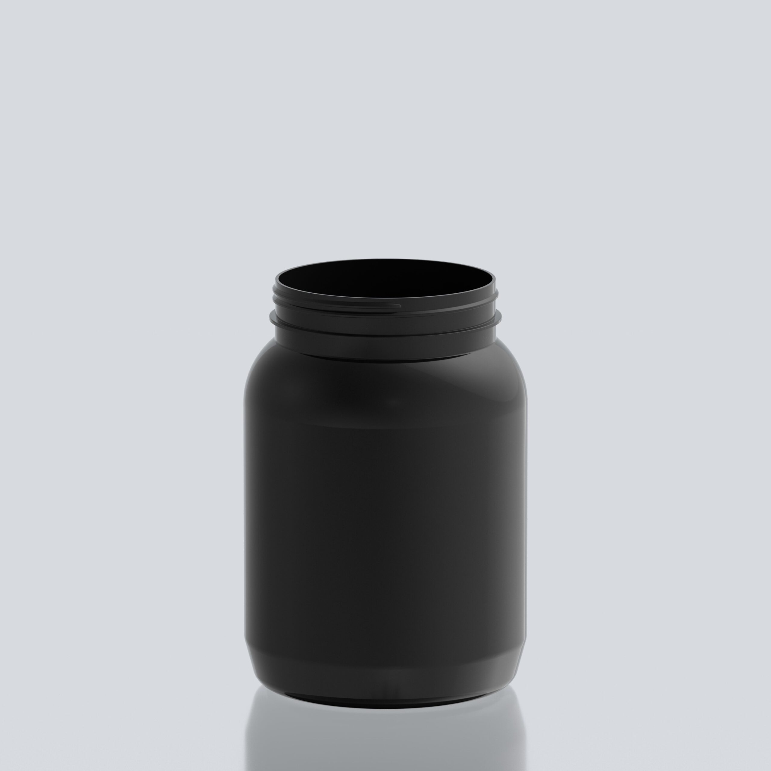 3000ml PET Gallon Bull Jar - 120SP400 - Black