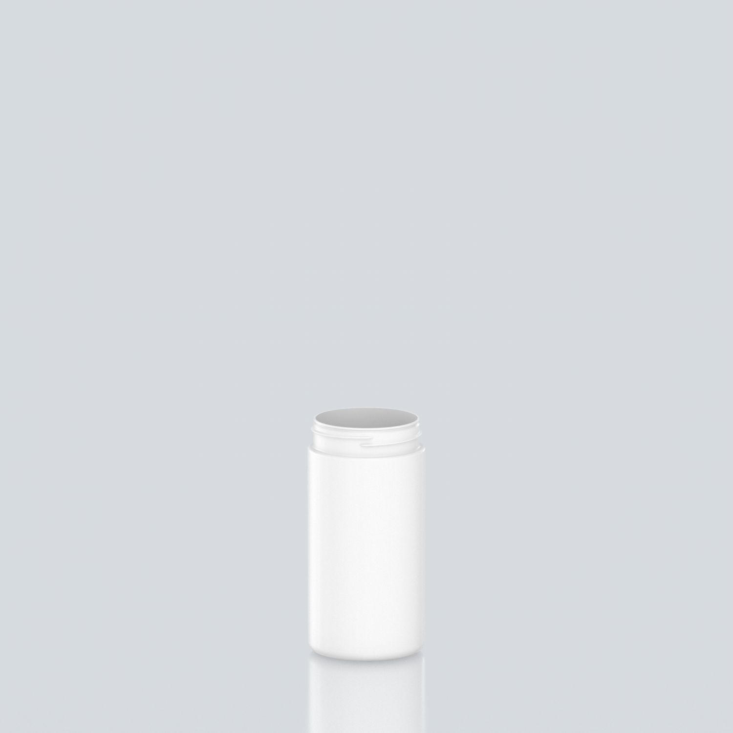 400ml Straight Cylindrical PET Jar 63SP400 - 63SP400 - White