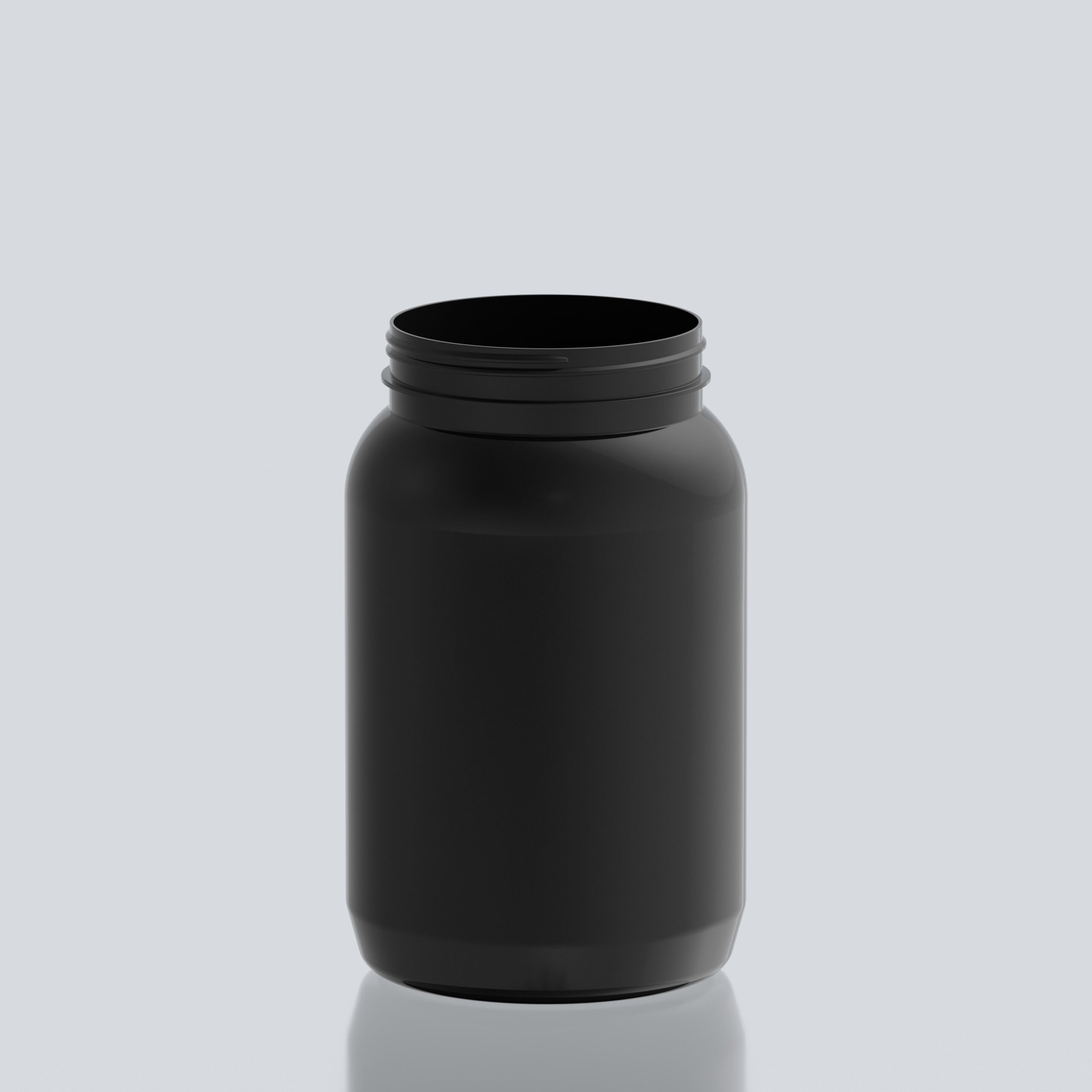 4000ml PET Gallon Bull Jar - 120SP400 - Black