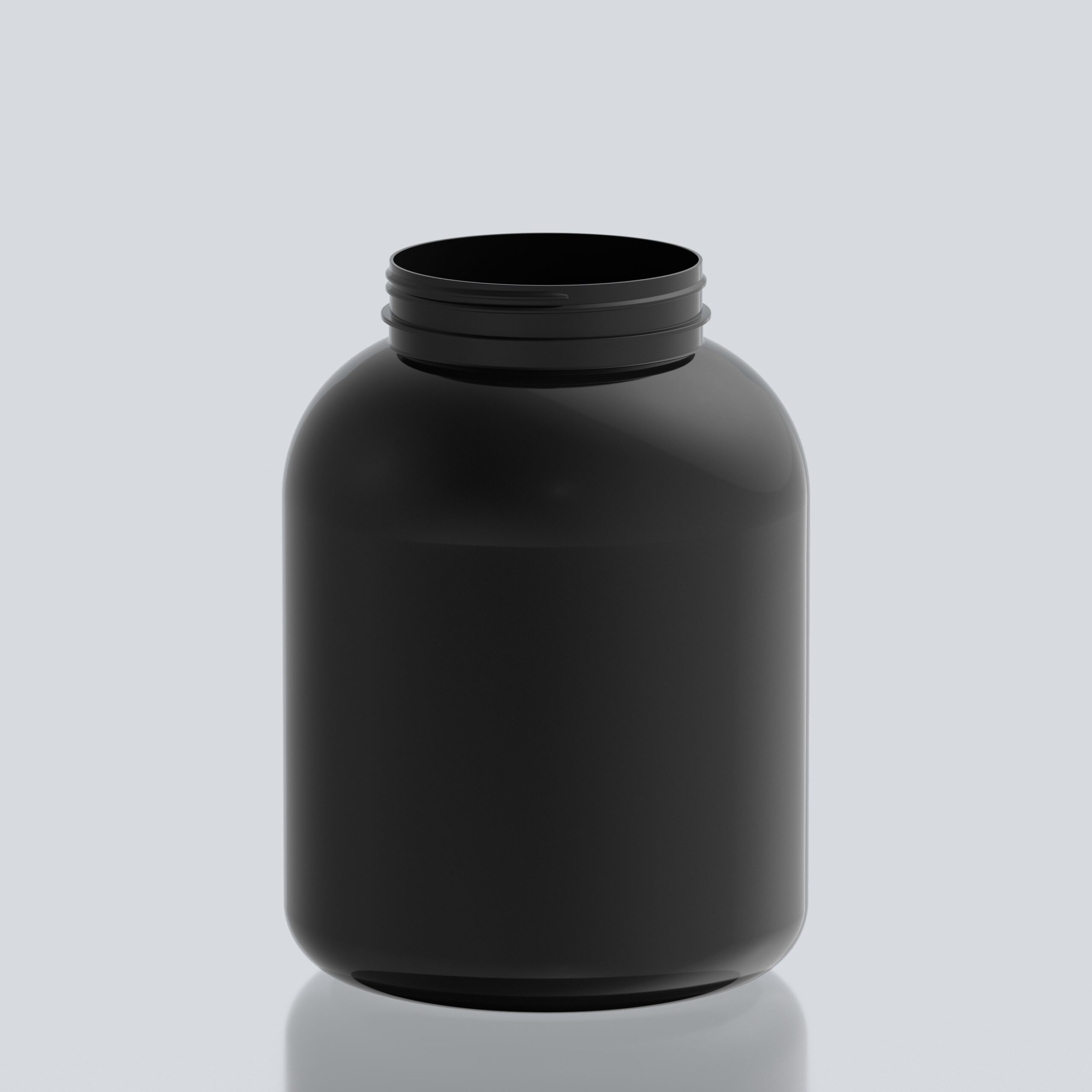 7000ml PET Gallon Bull Jar - 120SP400 - Black