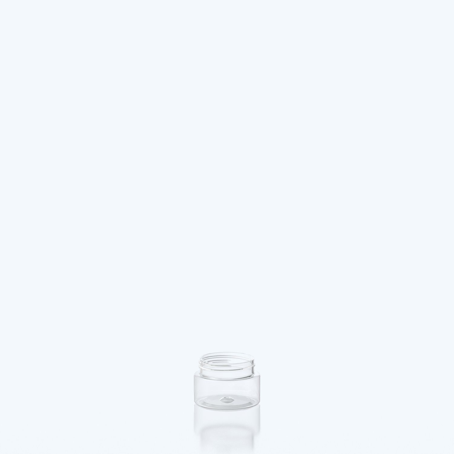 75ml Cylindrical Child-resistant Pill Jar - 53SP400 CRC - Clear