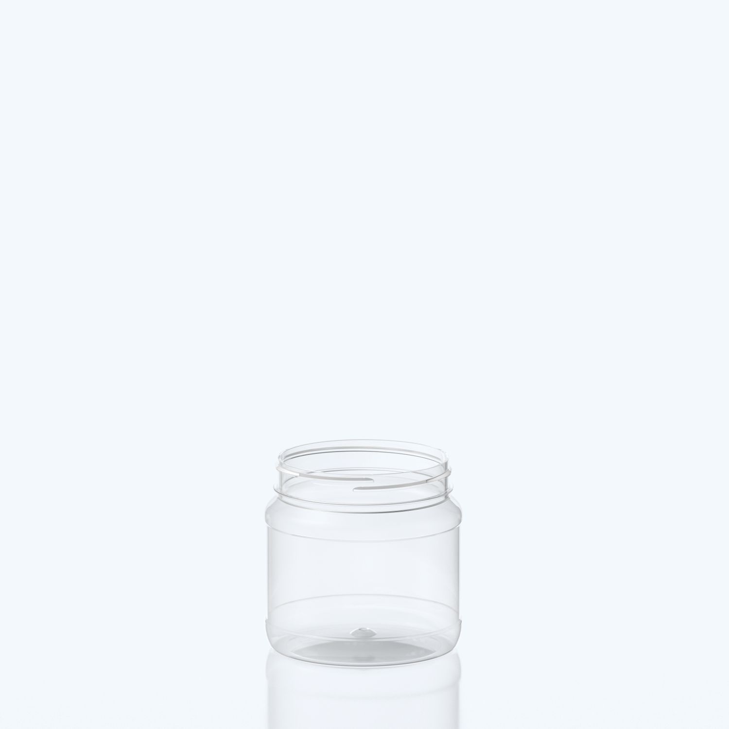 750ml Round PET Jar - 100SP400 - Clear