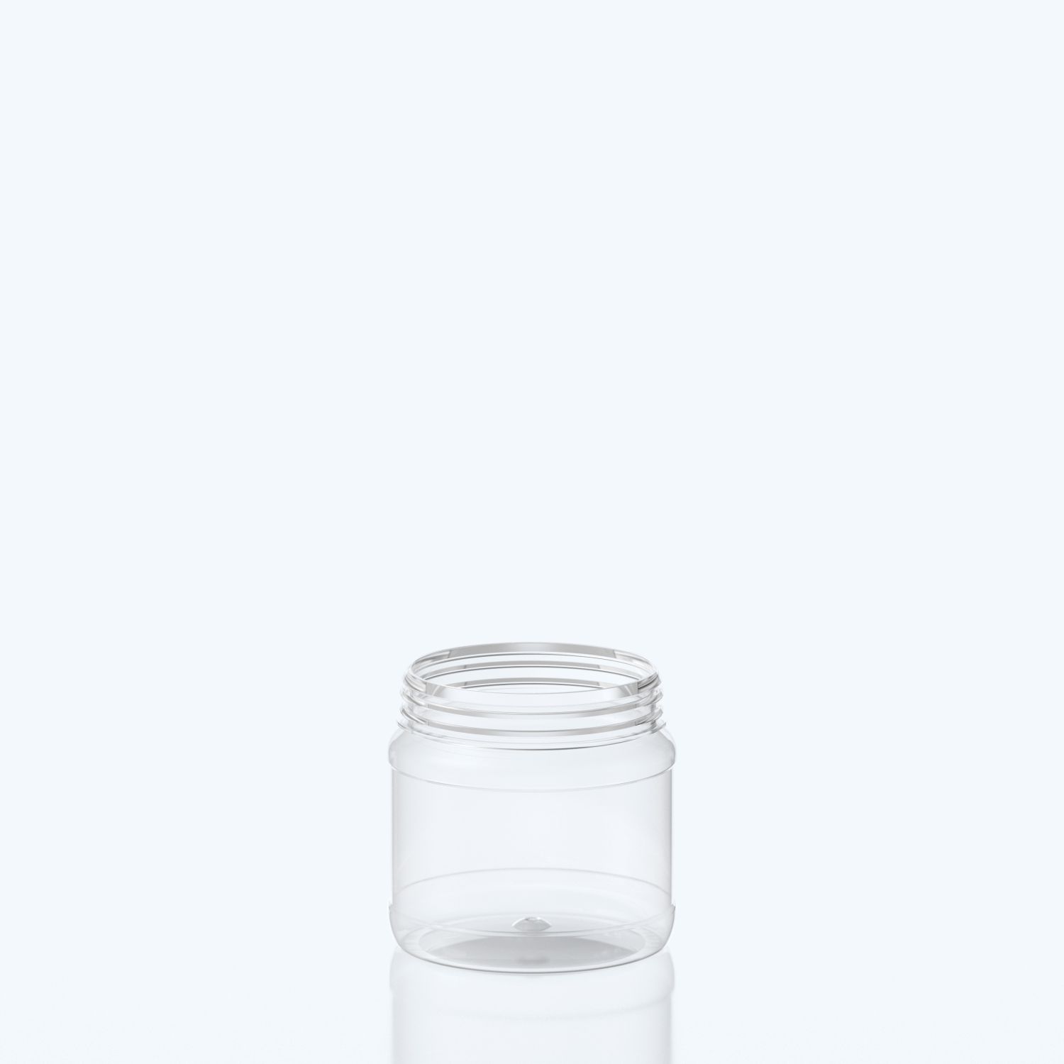 750ml Round PET Jar - 102SNAP - Clear