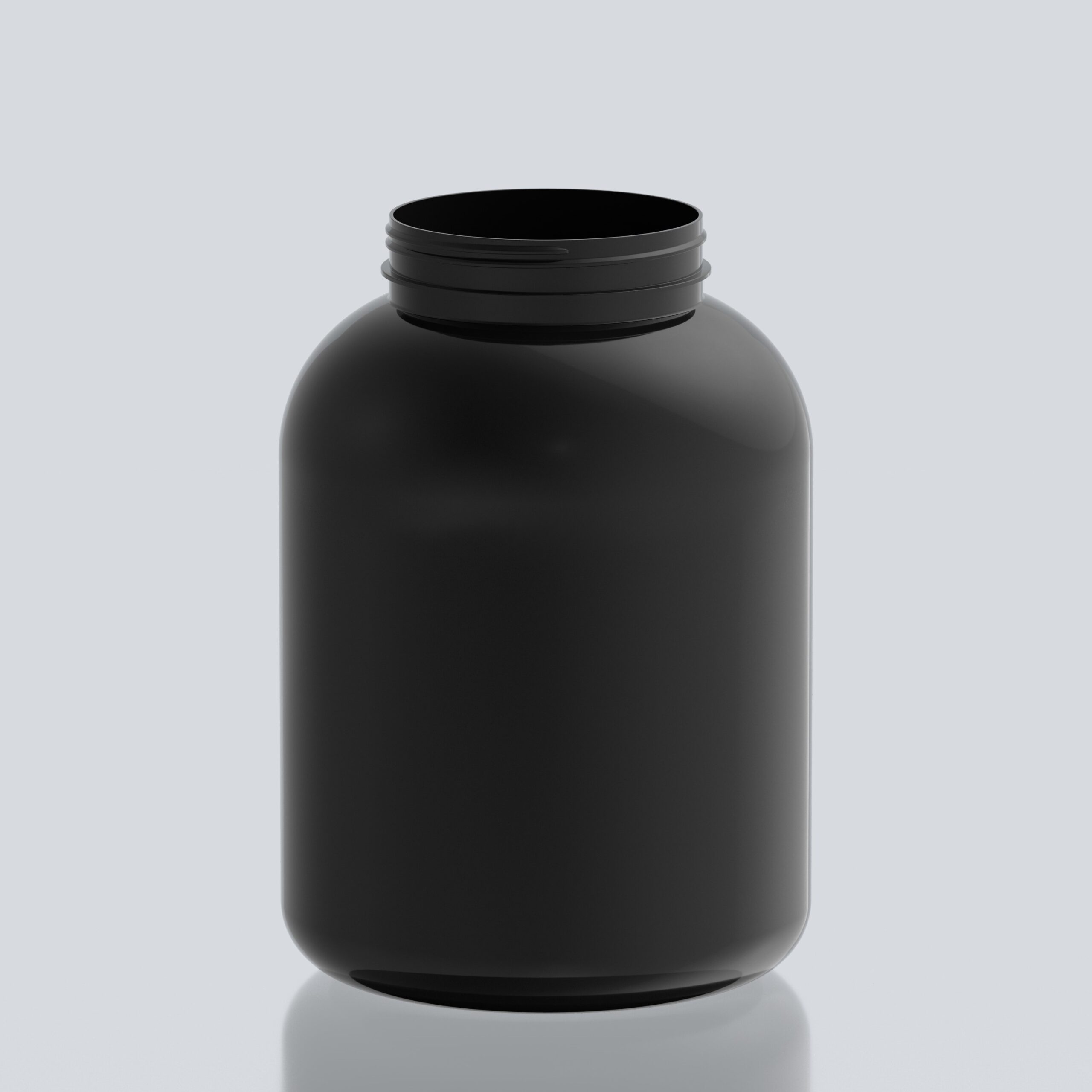 8000ml PET Gallon Bull Jar - 120SP400 - Black