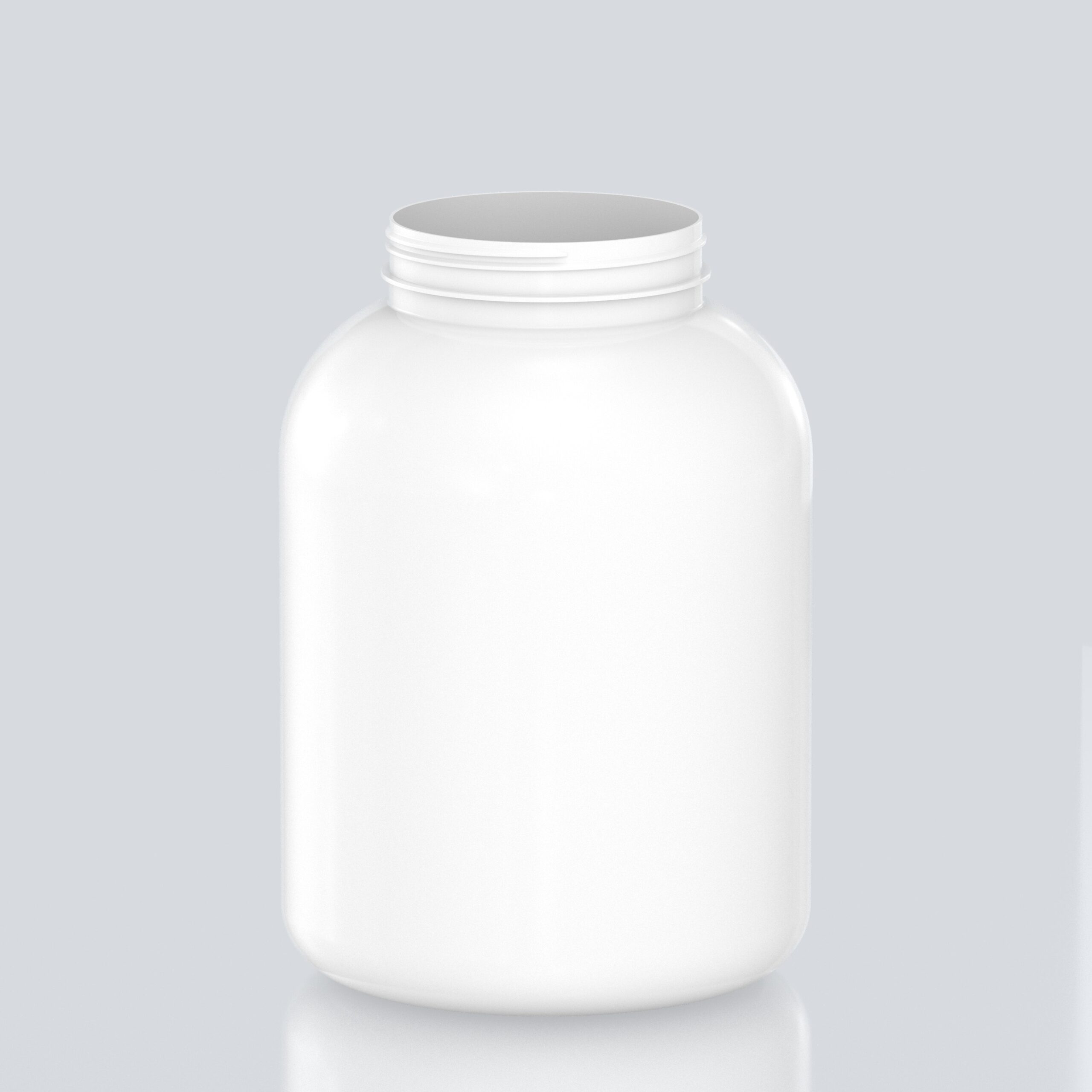 8000ml PET Gallon Bull Jar - 120SP400 - White