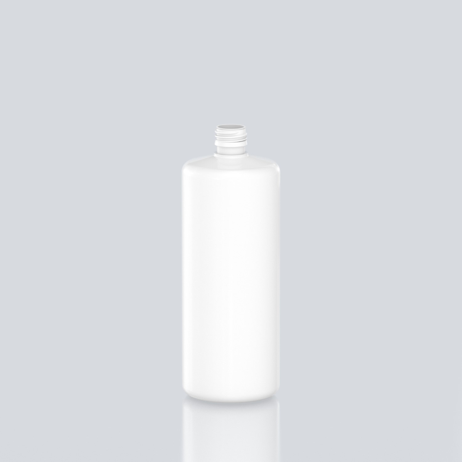 1000ml Tubular PET Bottle - 28ROPP - White