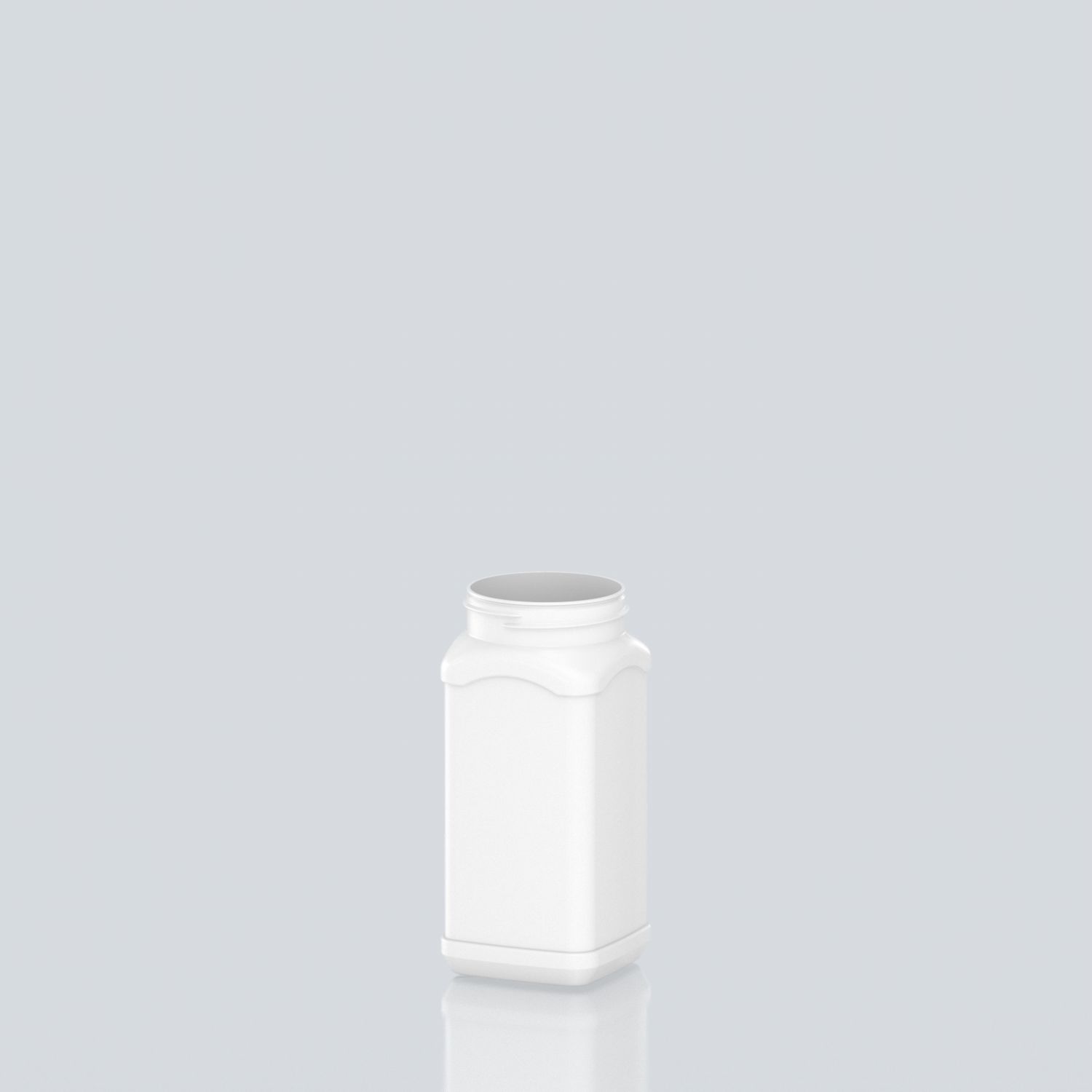 500ml PET Pillar jar - 63SP400 - White