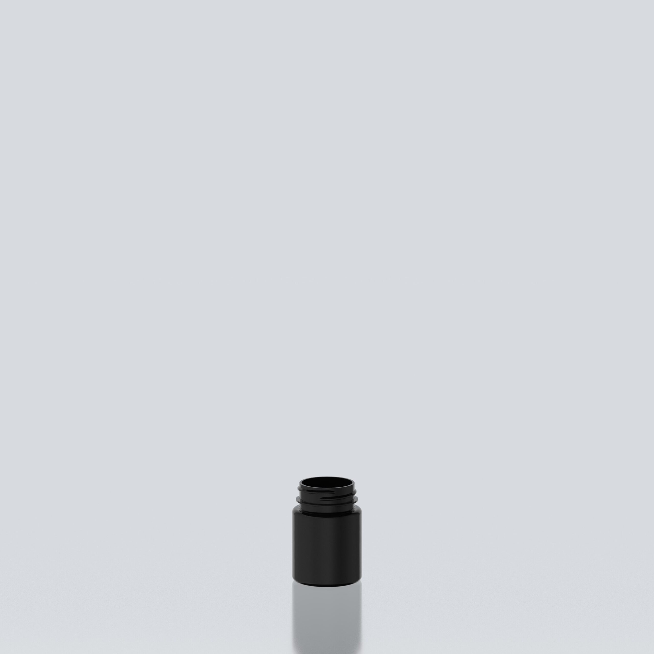 60ml PET Pill Jar - 38SP400 - Black