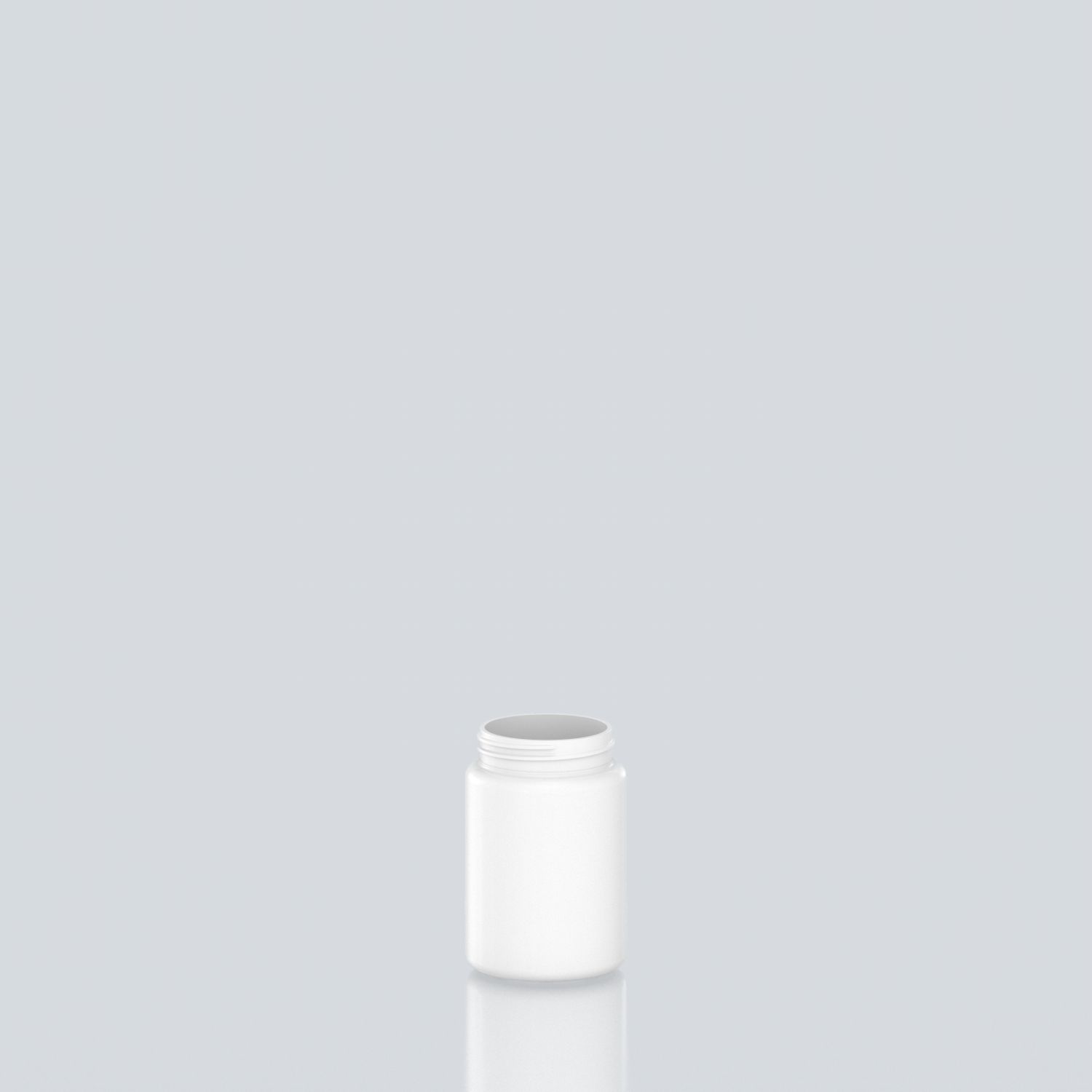 200ml Cylindrical PET Jar for gummies - 53SP400 - White