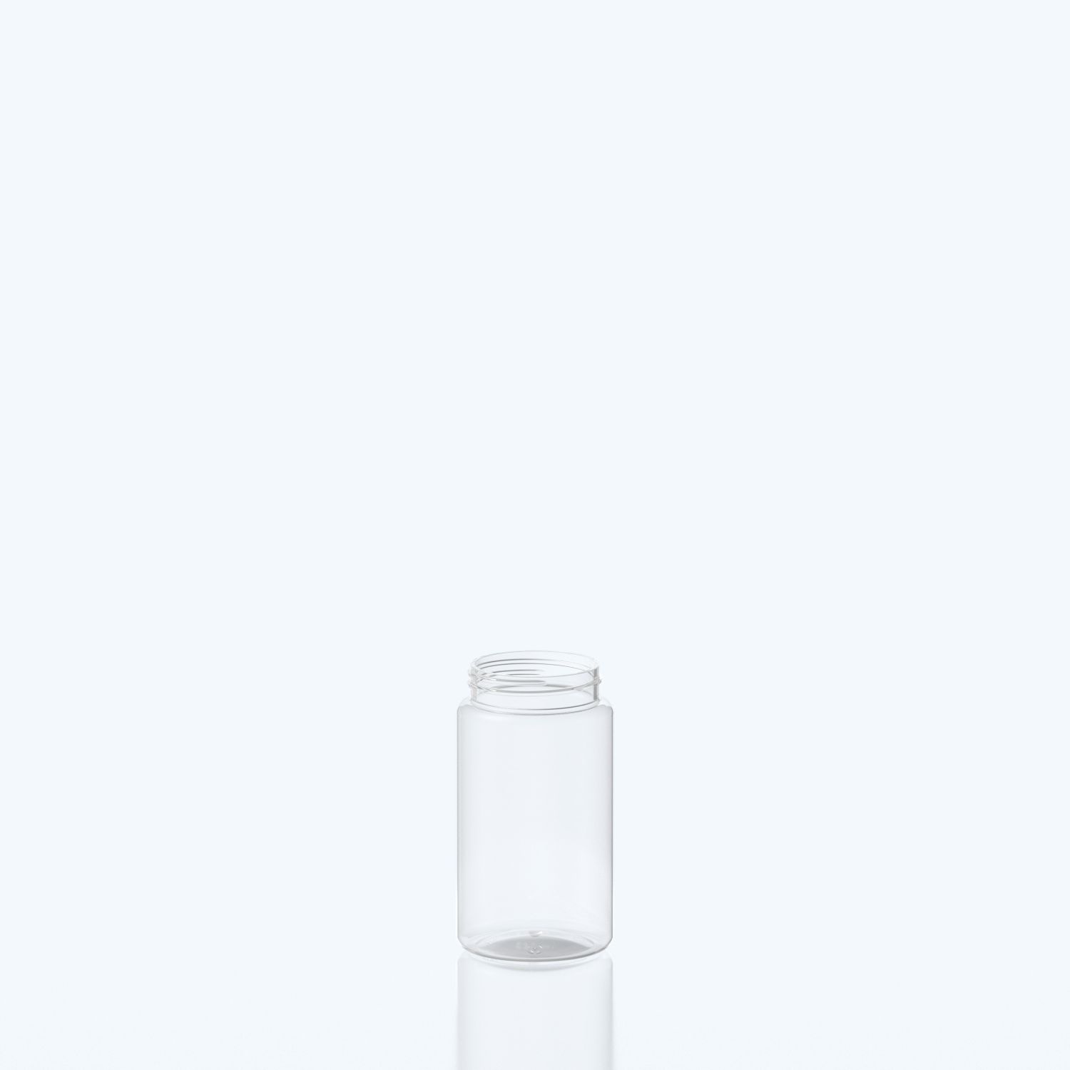 250ml Cylindrical PET Jar for gummies - 53SP400 - Clear