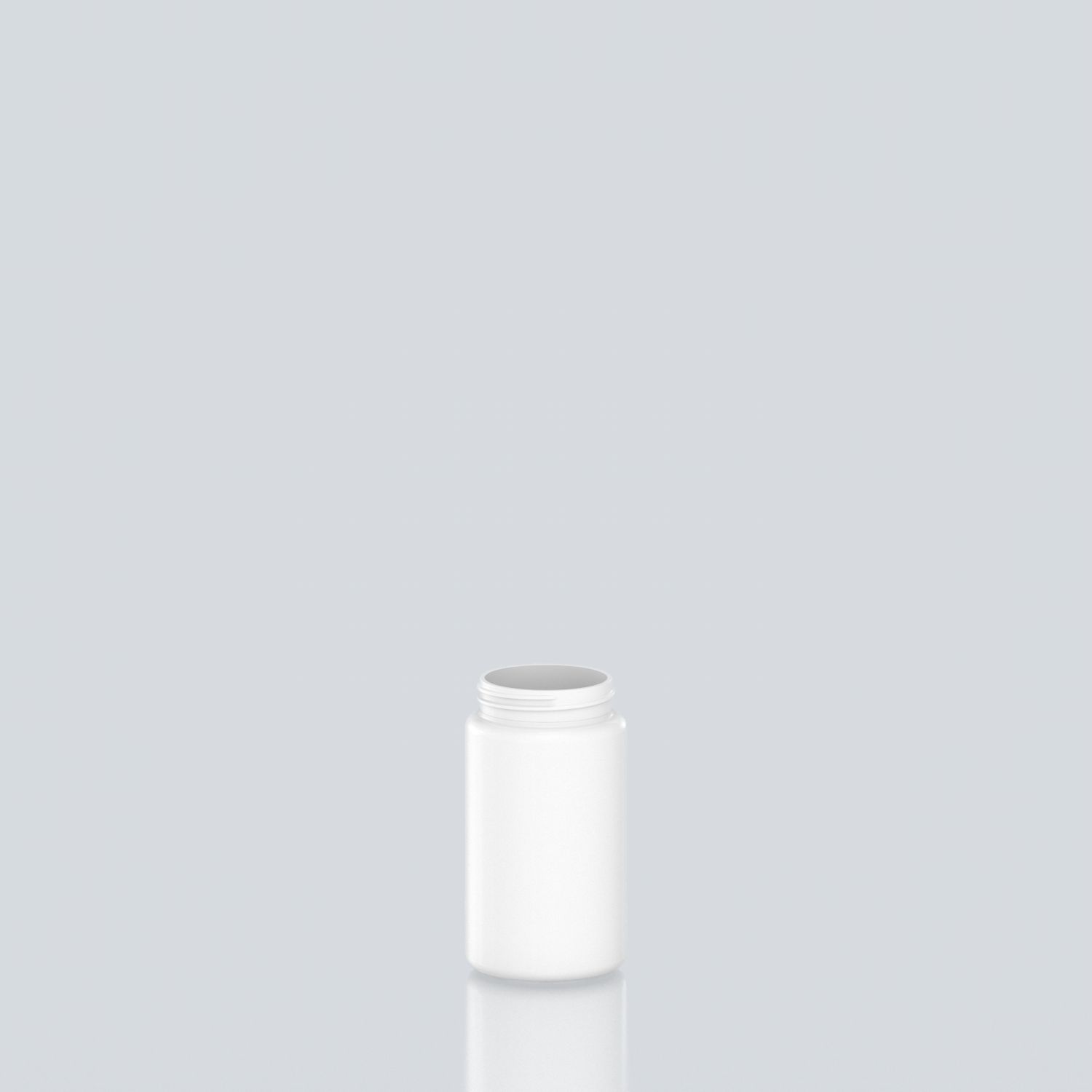 250ml Cylindrical PET Jar for gummies - 53SP400 - White