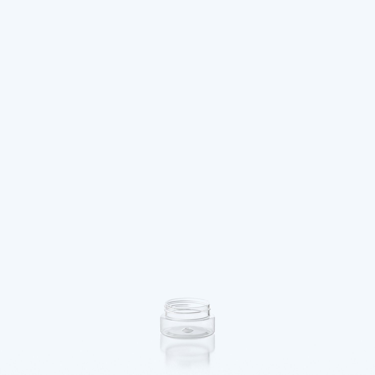 50ml Cylindrical Child-resistant Pill Jar - 53SP400 CRC - Clear
