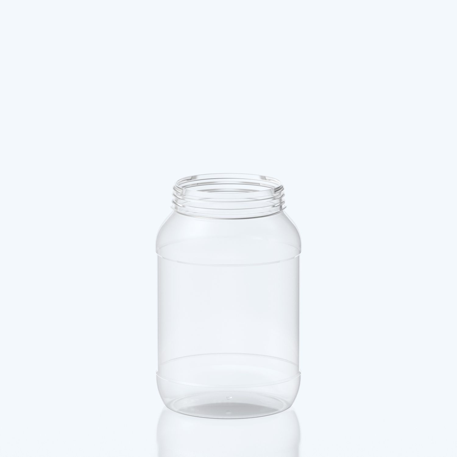 2200ml Round PET Jar - 102SNAP - Clear