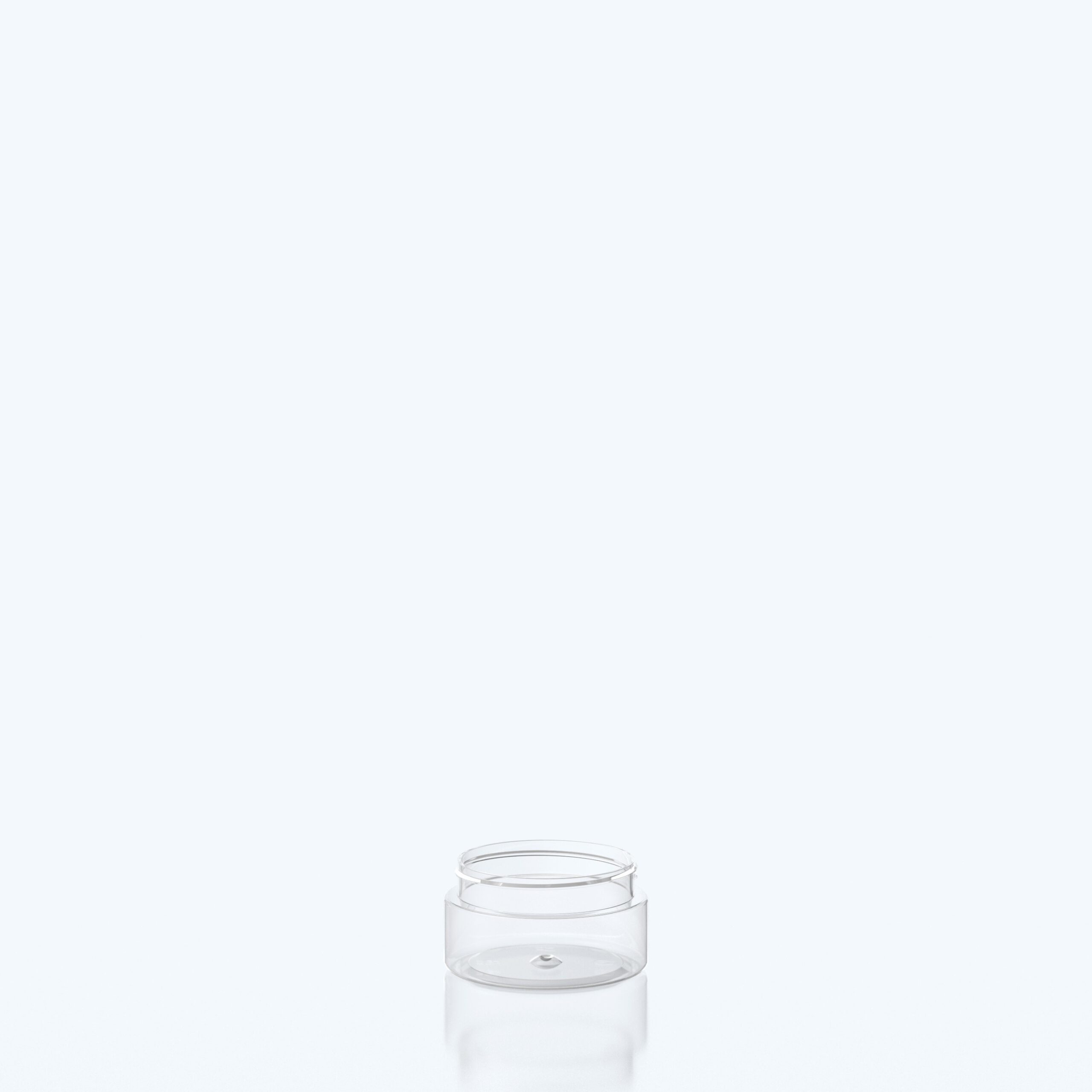 100ml Cylindrical Child-resistant PET Jar - 70SP400 CRC - Clear