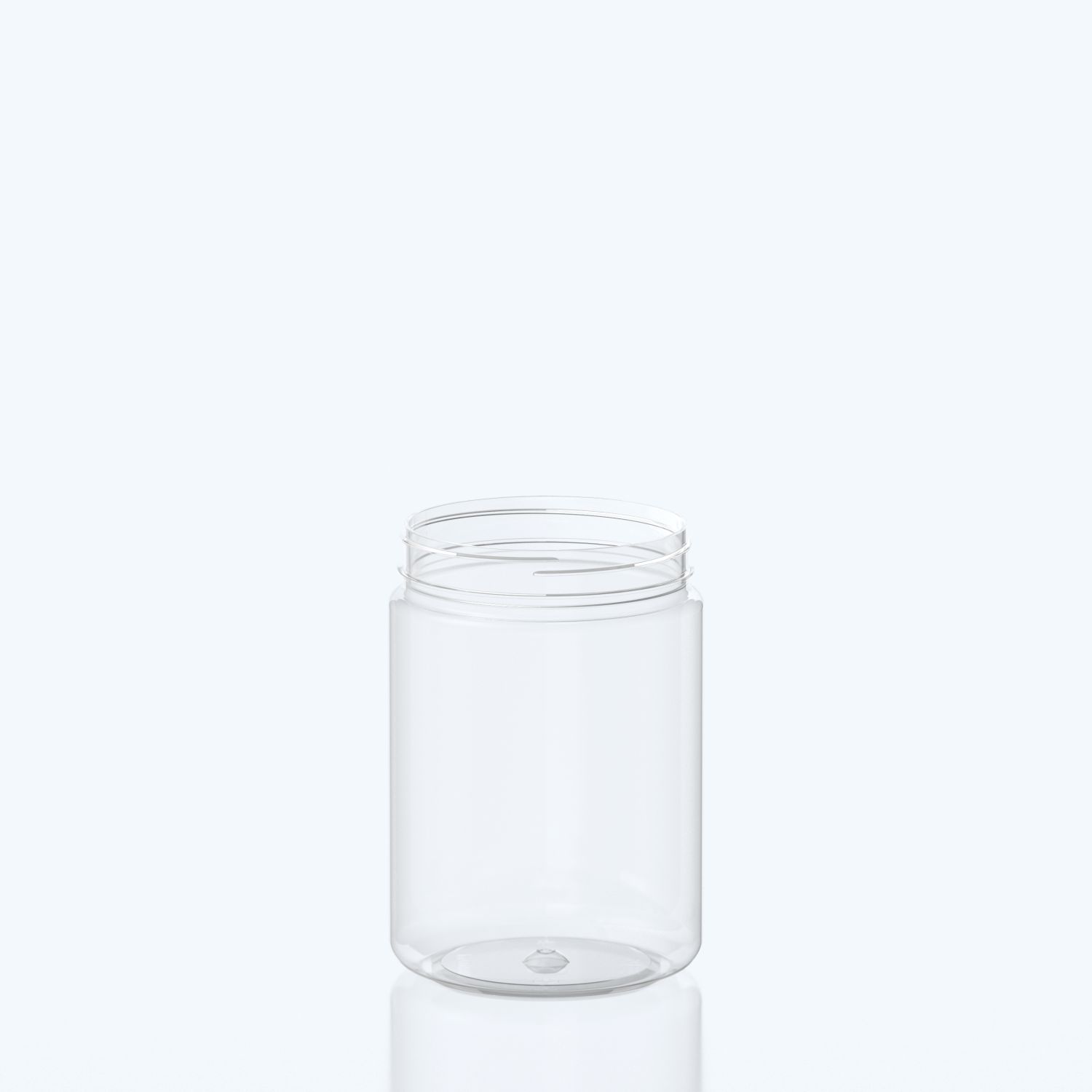 1500ml Hippo PET jar with wide neck - 110SP400 - Clear