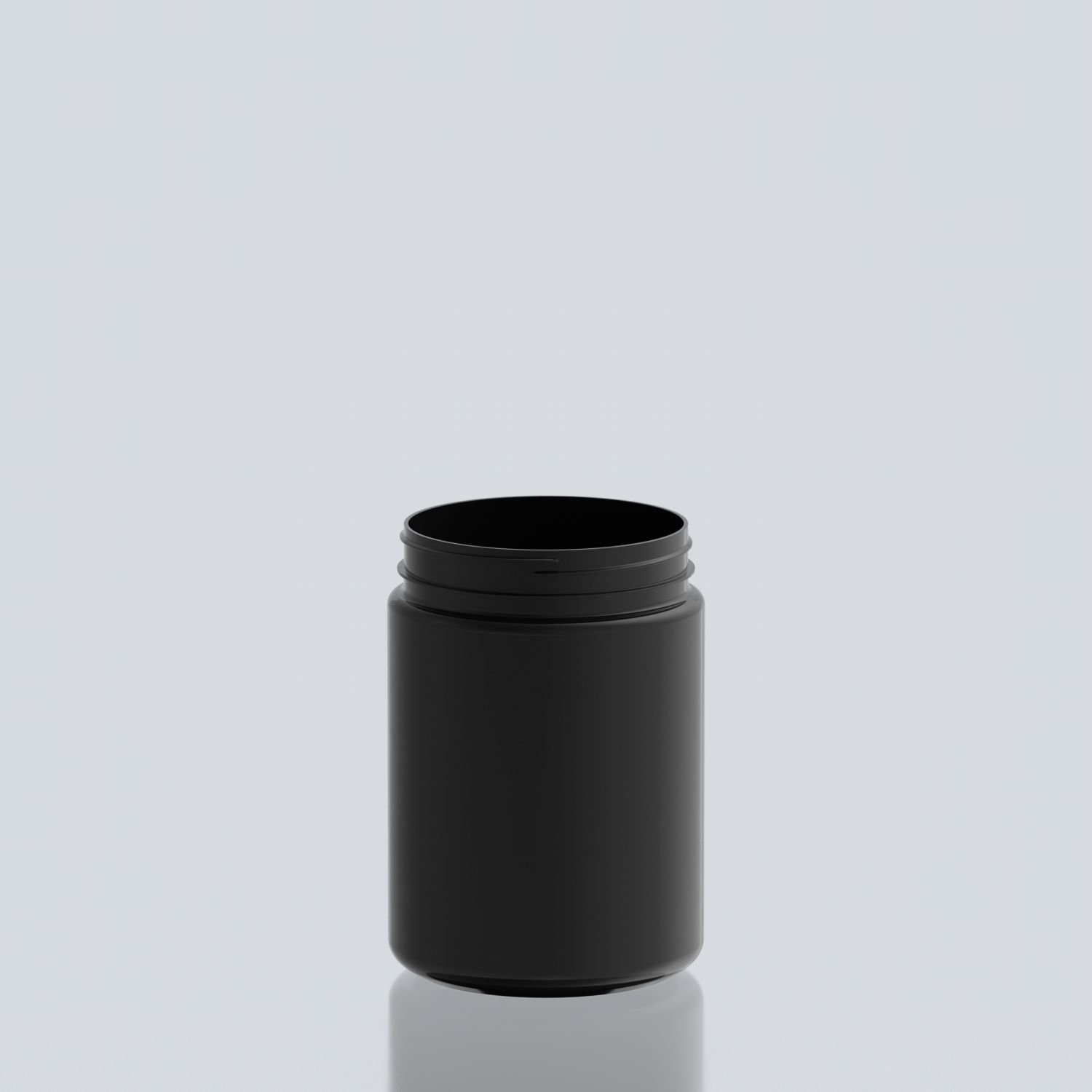 1500ml Hippo PET jar with wide neck - 110SP400 - Black 